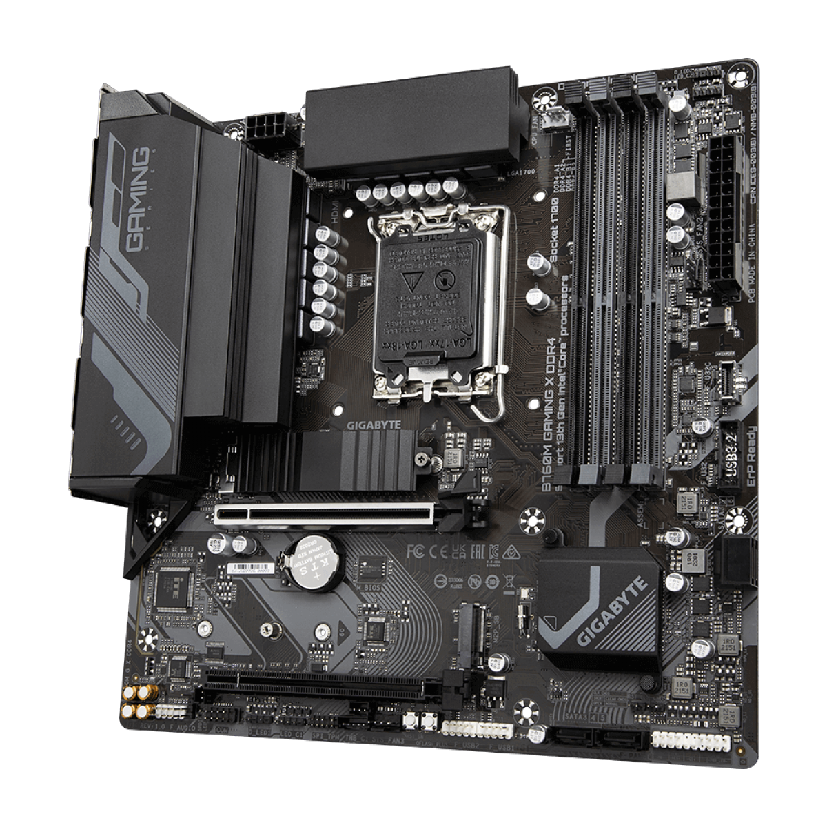 Placa Mãe Gigabyte B760M Gaming X DDR4, Chipset B760, Intel LGA 1700, MATX, DDR4 - Open Box