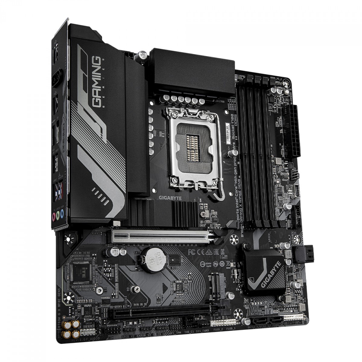 Placa Mãe Gigabyte B760M GAMING X WIFI6E GEN5, Chipset B760, Intel LGA 1700, M-ATX, DDR5