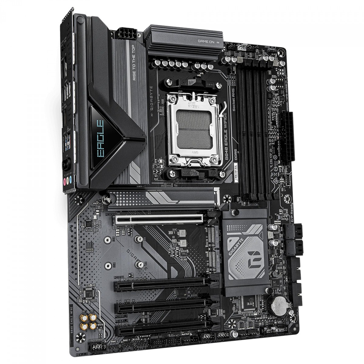 Placa Mãe Gigabyte B840 Eagle WIFI6E, Chipset B840, AMD AM5, ATX, DDR5