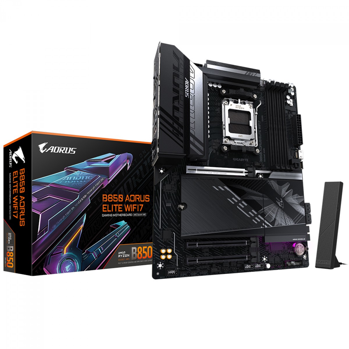 Placa-Mãe Gigabyte B850 Aorus Elite WiFi7 AM5 ATX DDR5 | Terabyte