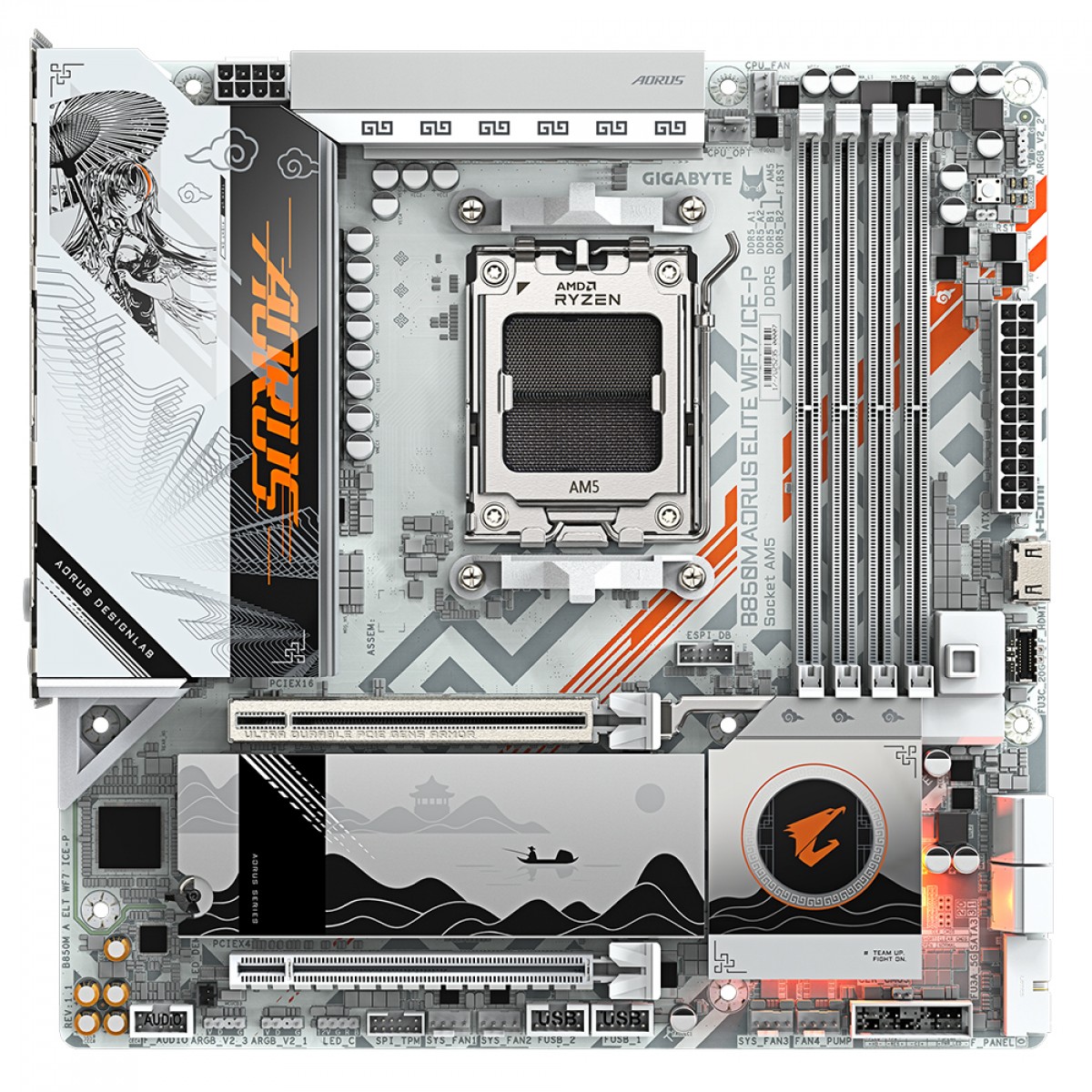 Placa-Mãe Gigabyte B850M Aorus Elite WiFi7 B850 AM5 | Terabyte