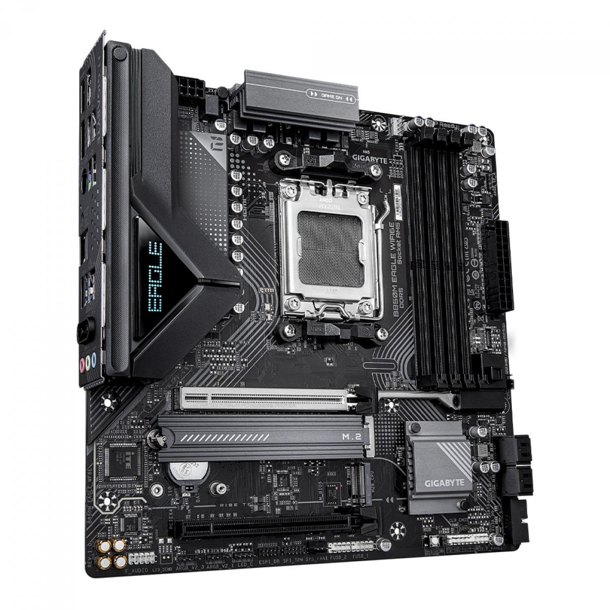 Placa Mãe Gigabyte B850M EAGLE WIFI6E, Chipset B850, AMD AM5, M-ATX, DDR5