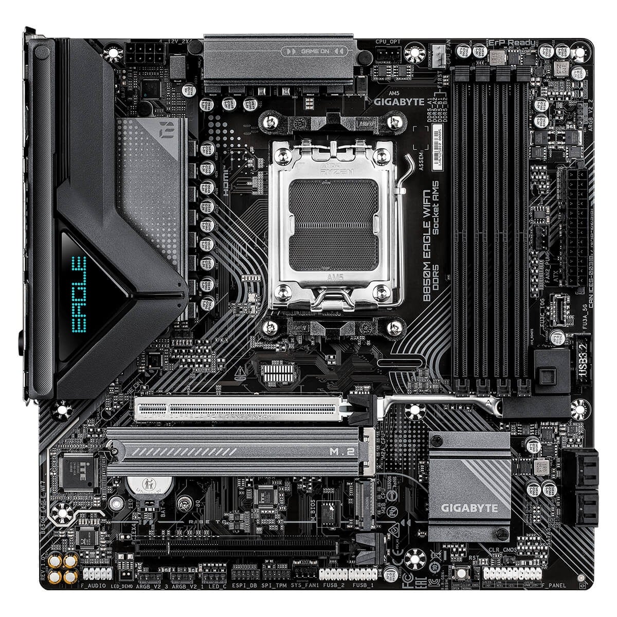 Placa Mãe Gigabyte B850M EAGLE WIFI7, Chipset B850, AMD AM5, M-ATX, DDR5