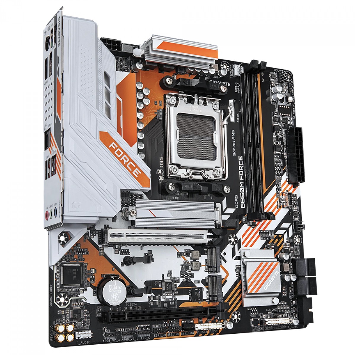 Placa Mãe Gigabyte B850M FORCE, Chipset B850, AMD AM5, mATX, DDR5
