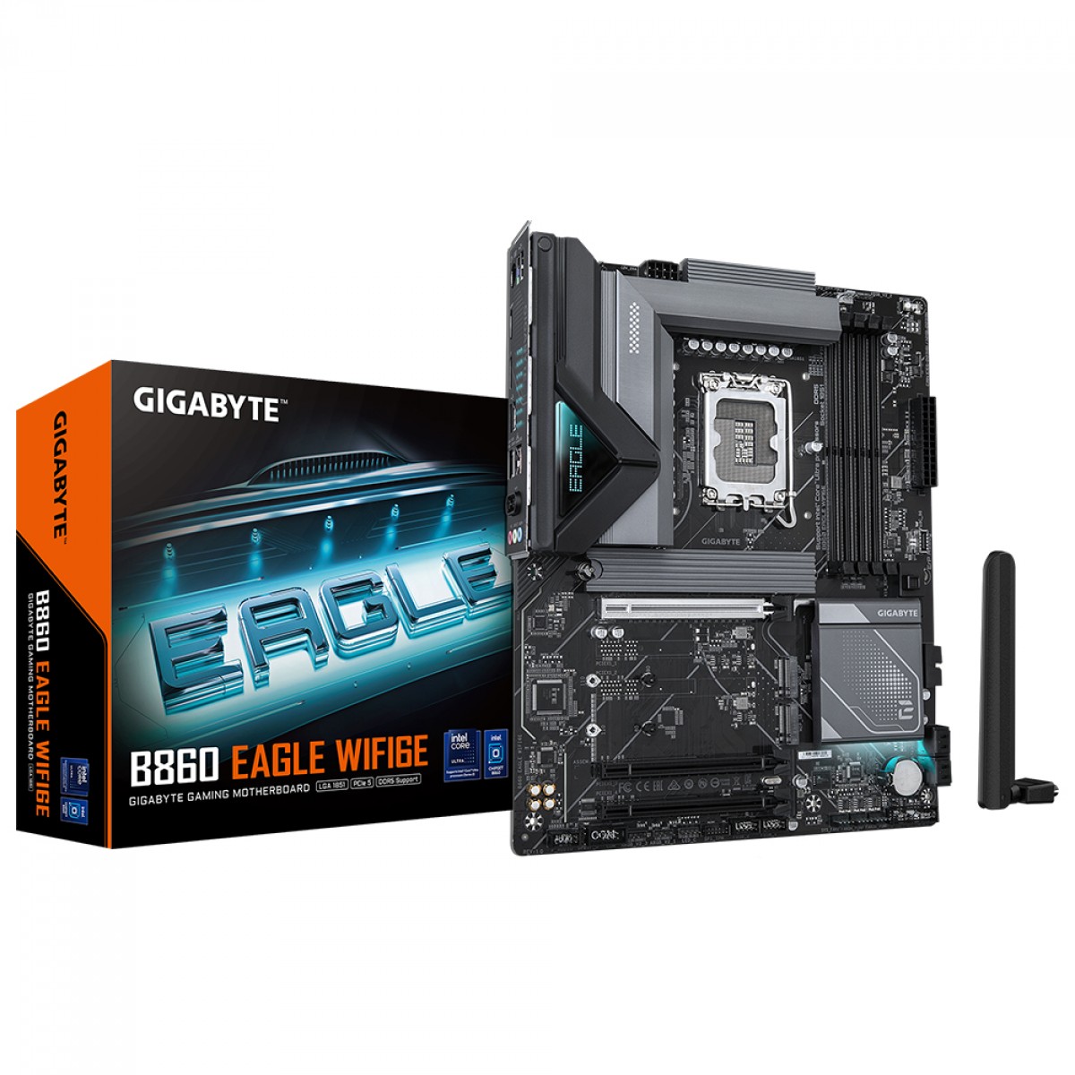 Placa Mãe Gigabyte B860 EAGLE WIFI6E, Chipset B860, Intel LGA 1851, ATX, DDR5 - Open Box