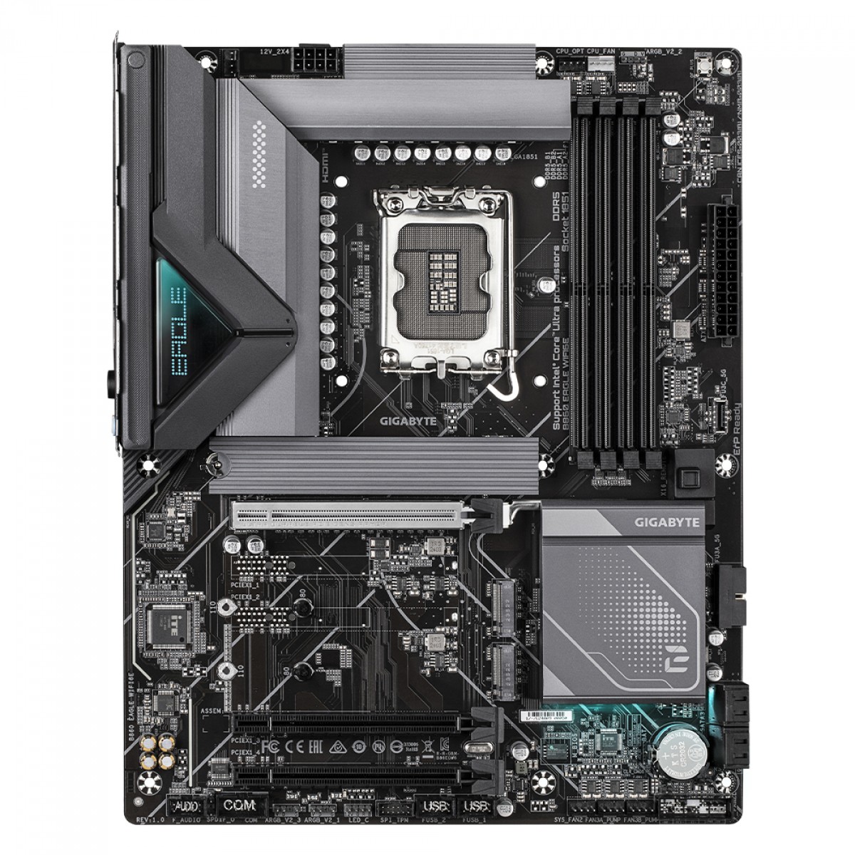 Placa Mãe Gigabyte B860 EAGLE WIFI6E, Chipset B860, Intel LGA 1851, ATX, DDR5 - Open Box