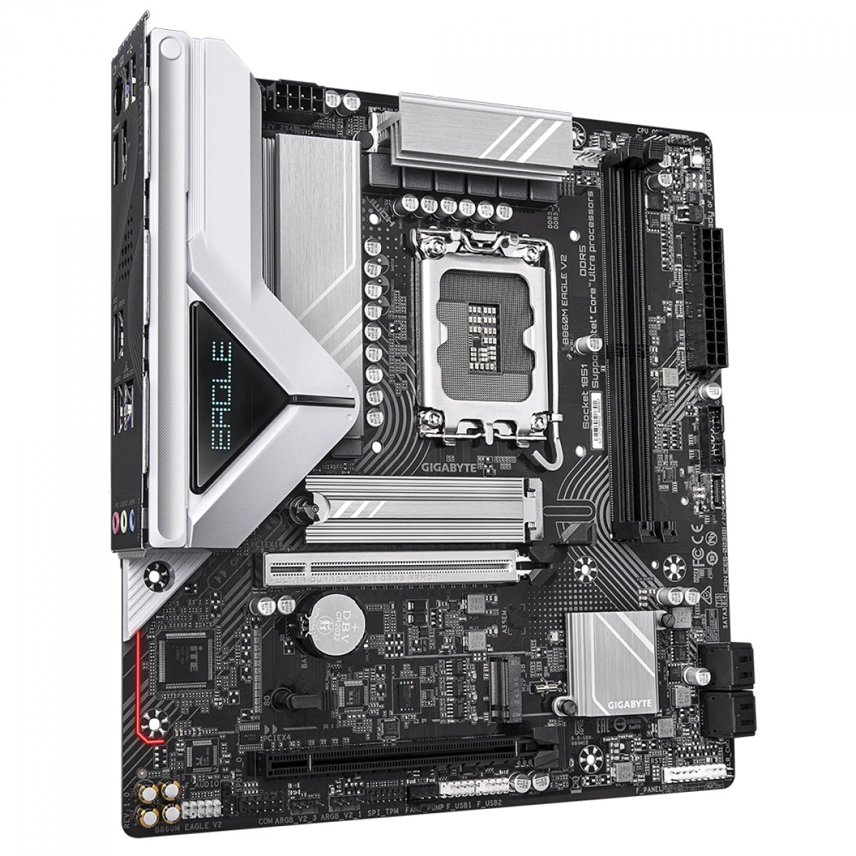Placa Mãe Gigabyte B860M EAGLE V2, Chipset B860, Intel LGA 1851, mATX, DDR5