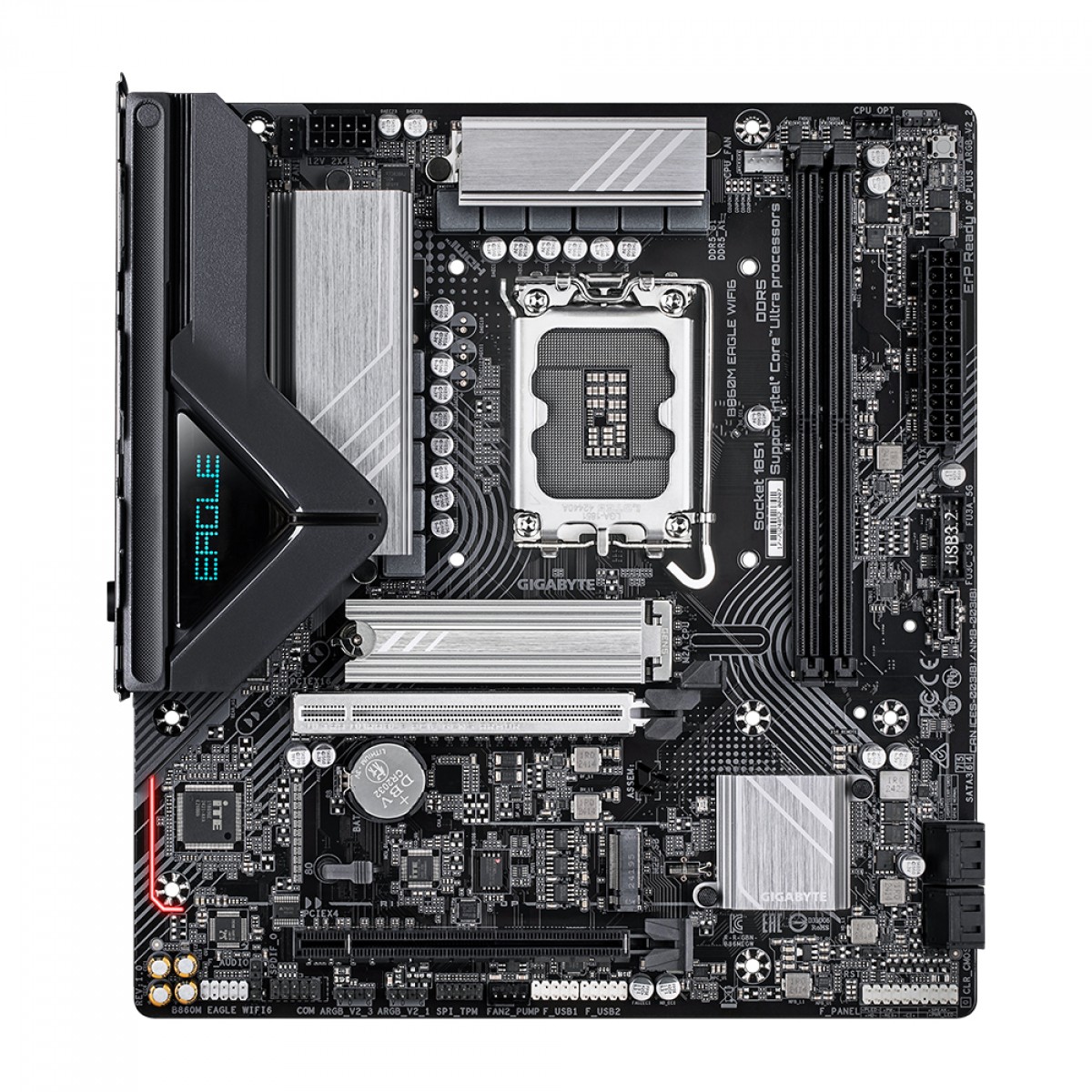 Placa Mãe Gigabyte B860M Eagle WIFI6, Chipset B860, Intel LGA 1851, mATX, DDR5
