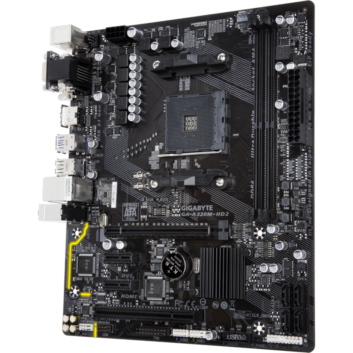 Placa Mãe Gigabyte GA-A320M-HD2 DDR4 AM4