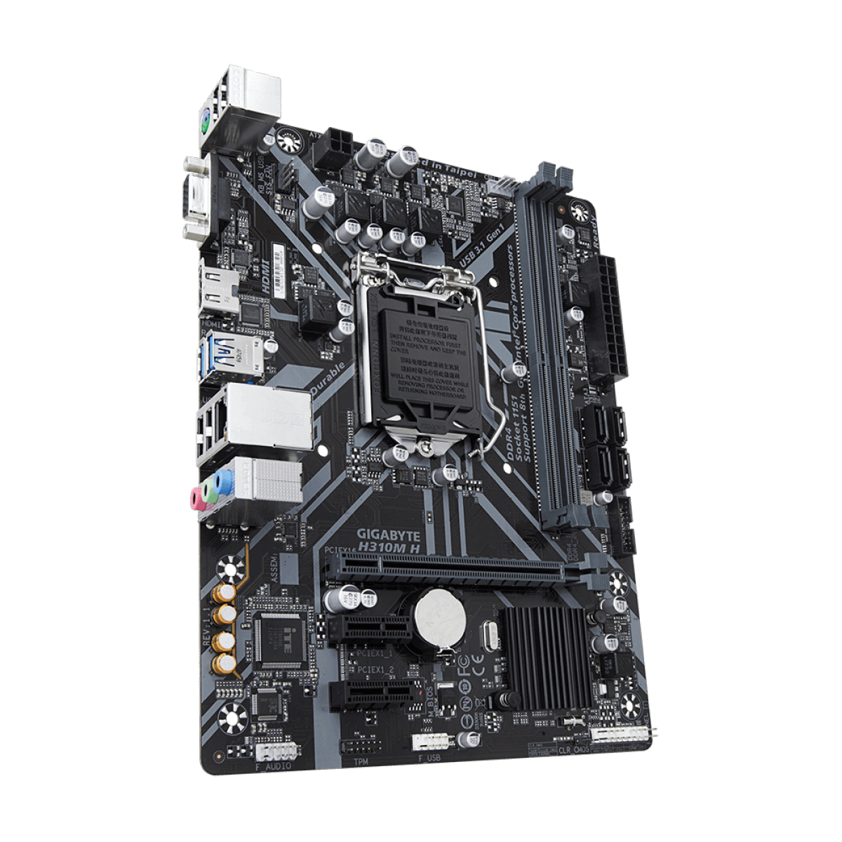 Placa Mãe Gigabyte H310M H, Chipset H310, Intel LGA 1151, mATX, DDR4