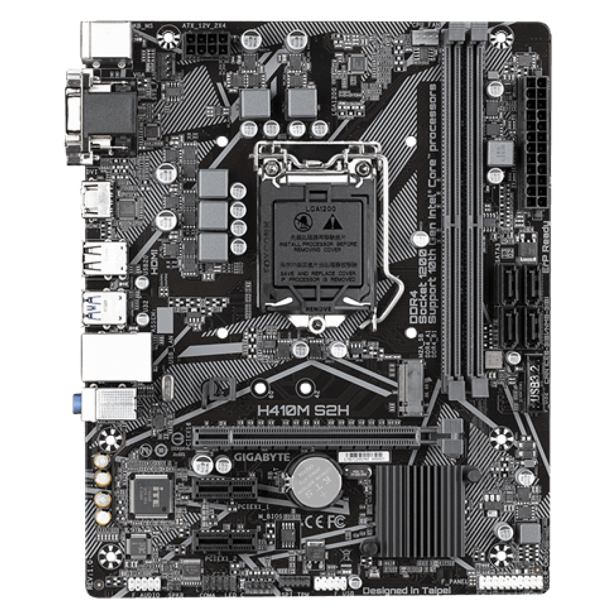 Gigabyte h410m установка m2