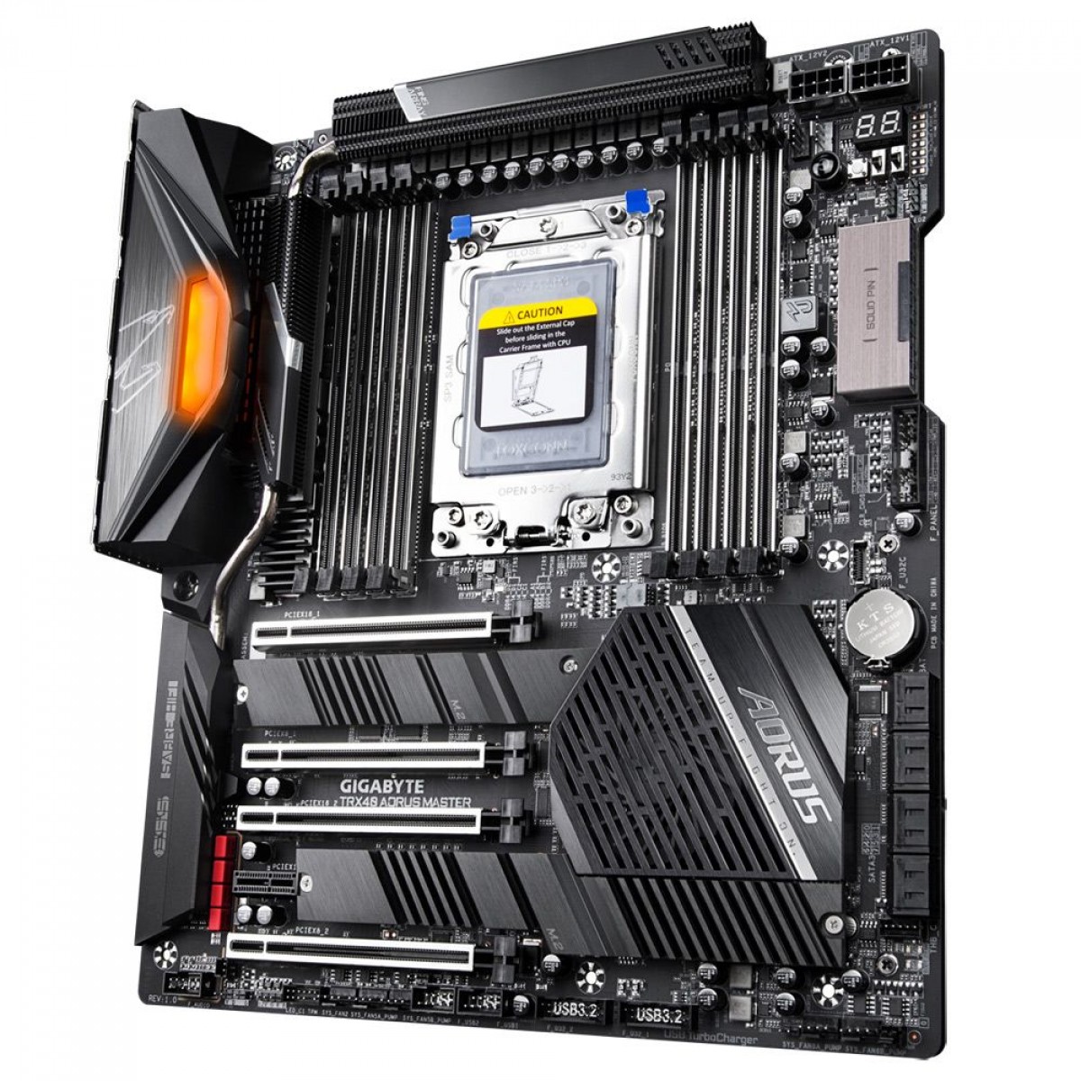 Placa Mãe Gigabyte TRX40 Aorus Master, Chipset TRX40, AMD TRX4, E-ATX , DDR4