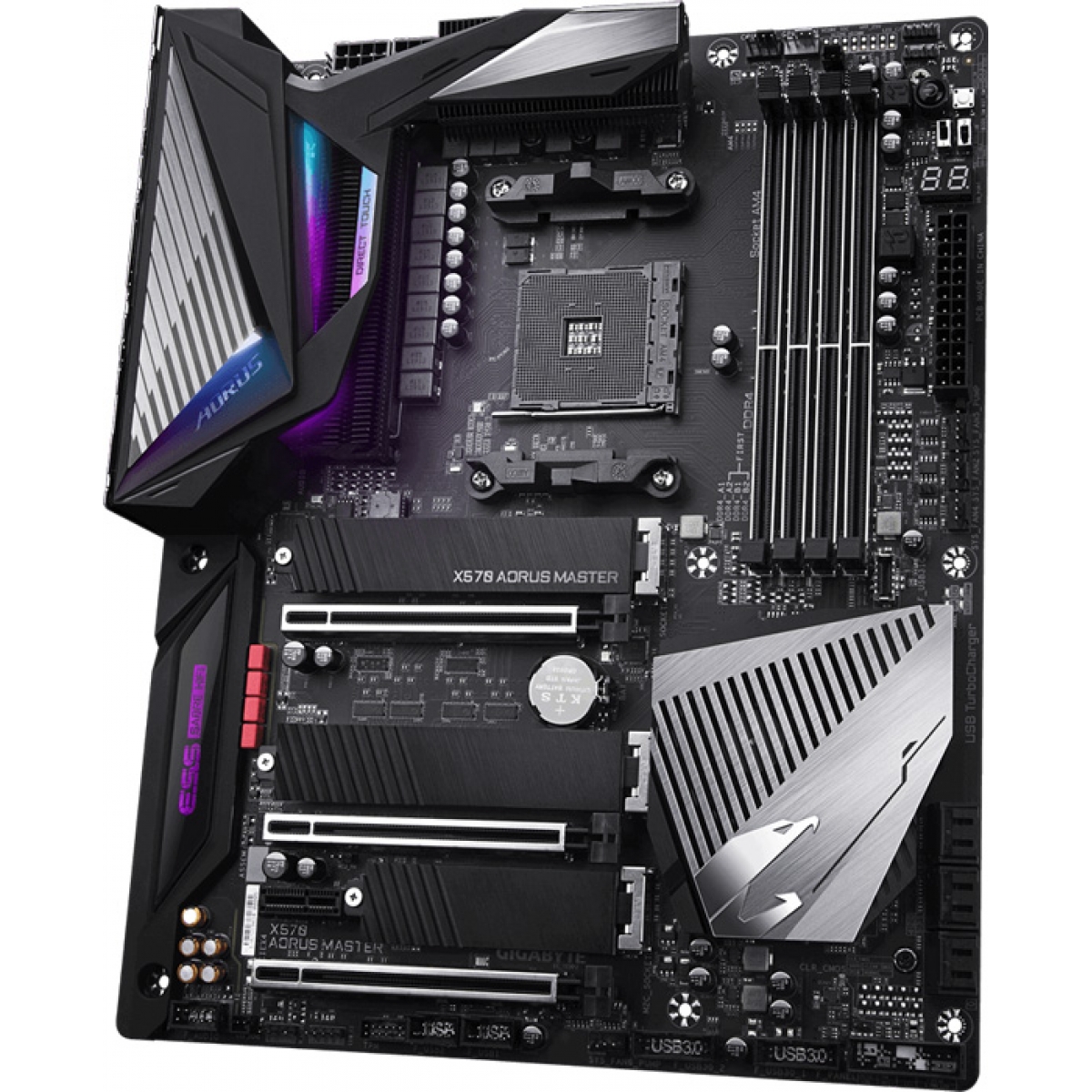 Placa Mãe Gigabyte X570 Aorus Master, Chipset X570, AMD AM4, ATX, DDR4