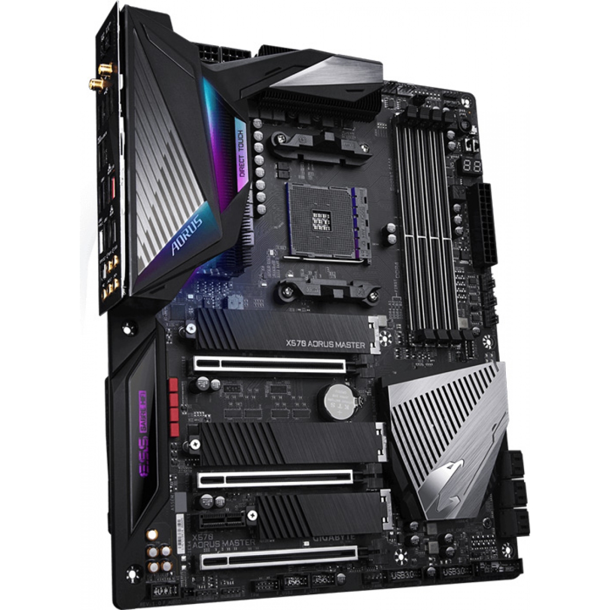 Placa Mãe Gigabyte X570 Aorus Master, Chipset X570, AMD AM4, ATX, DDR4