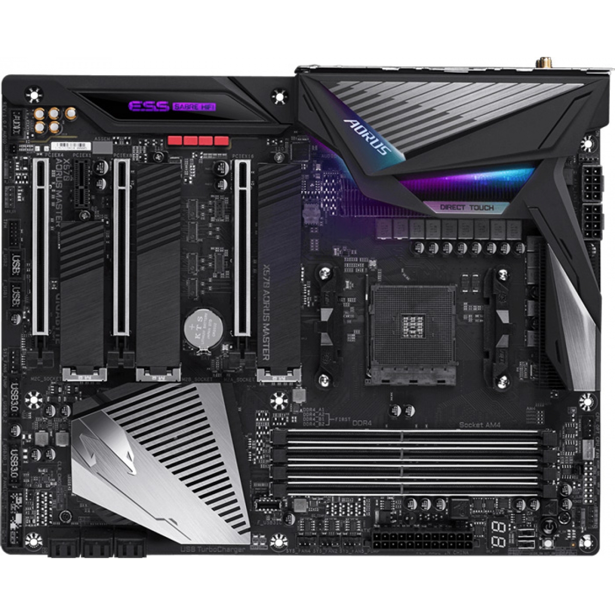 Placa Mãe Gigabyte X570 Aorus Master, Chipset X570, AMD AM4, ATX, DDR4