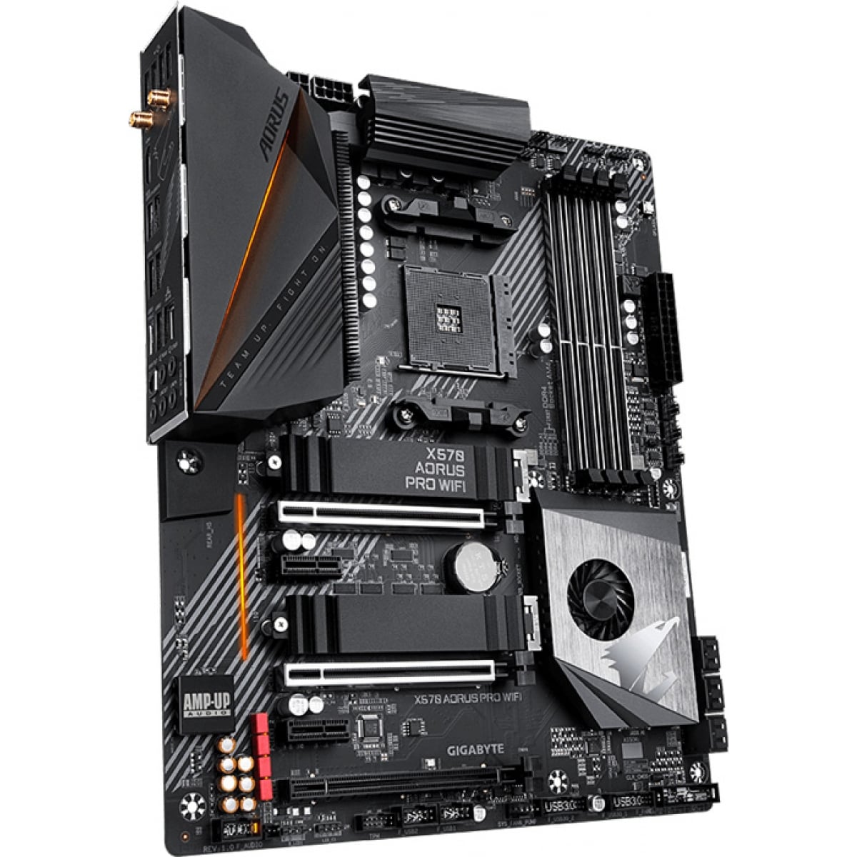 Placa Mãe Gigabyte, X570 Aorus Pro Wifi, Chipset X570, AMD AM4, ATX, DDR4, Rev. 1.1/1.2