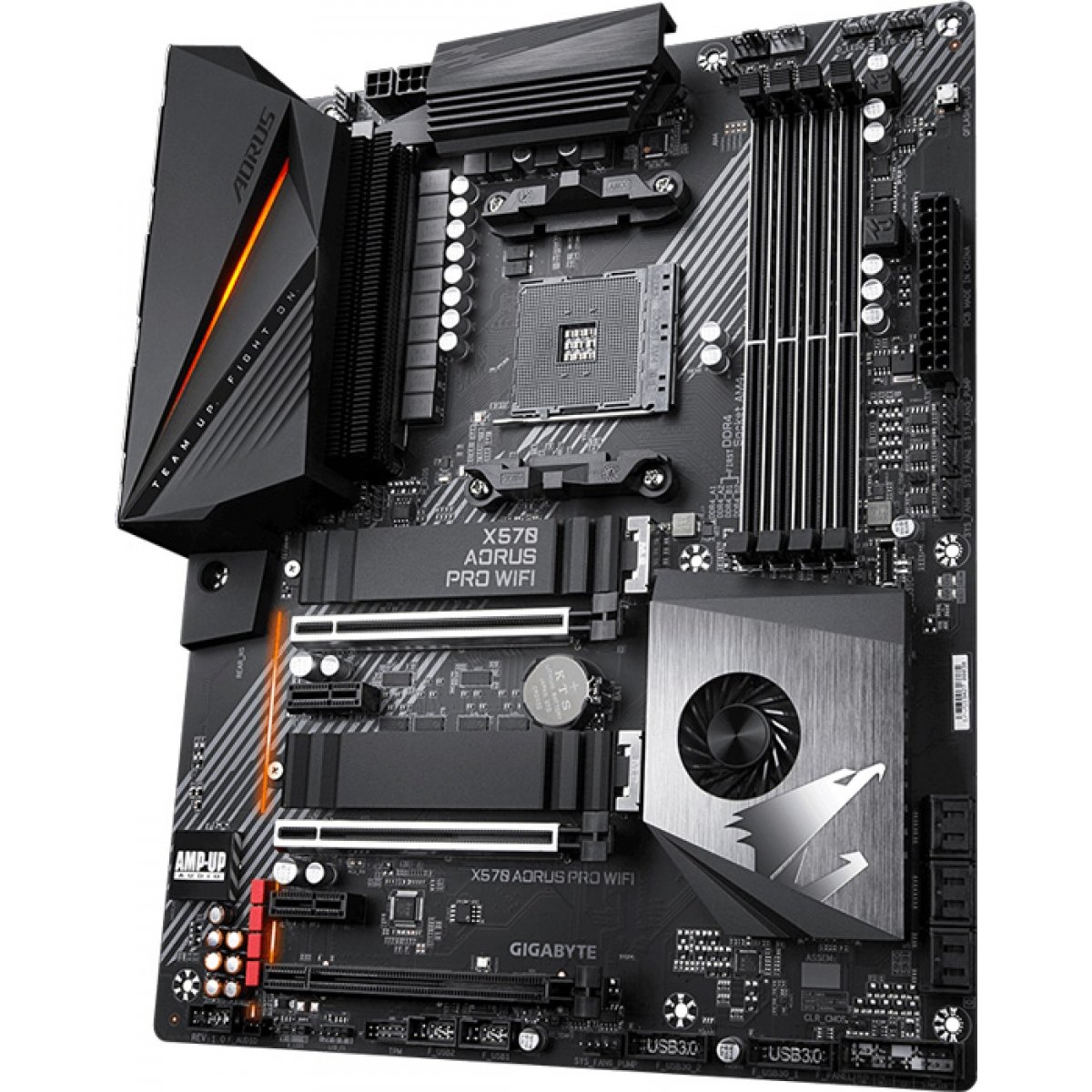 Placa Mãe Gigabyte, X570 Aorus Pro Wifi, Chipset X570, AMD AM4, ATX, DDR4, Rev. 1.1/1.2