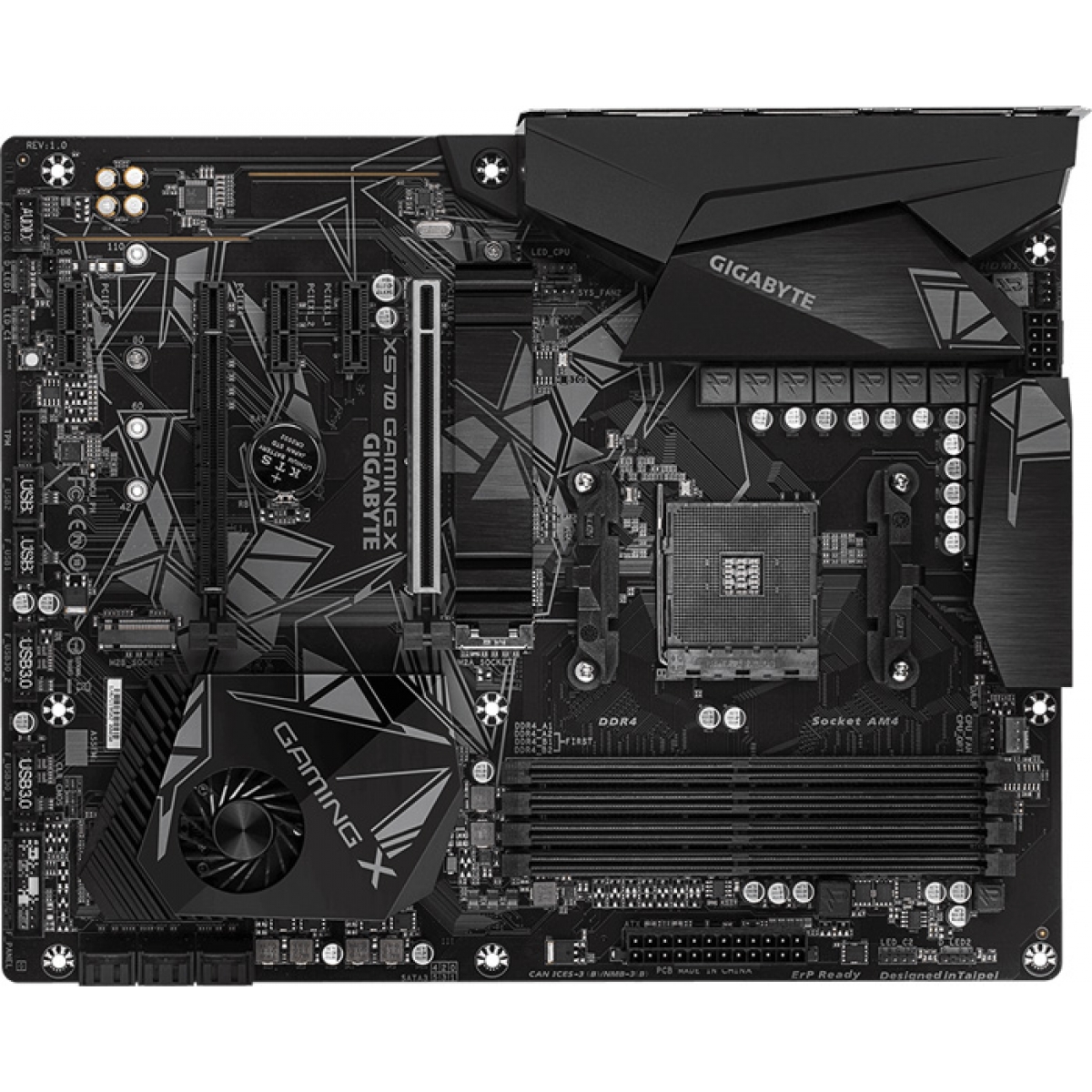 Placa Mãe Gigabyte X570 Gaming X, Chipset X570, AMD AM4, ATX, DDR4