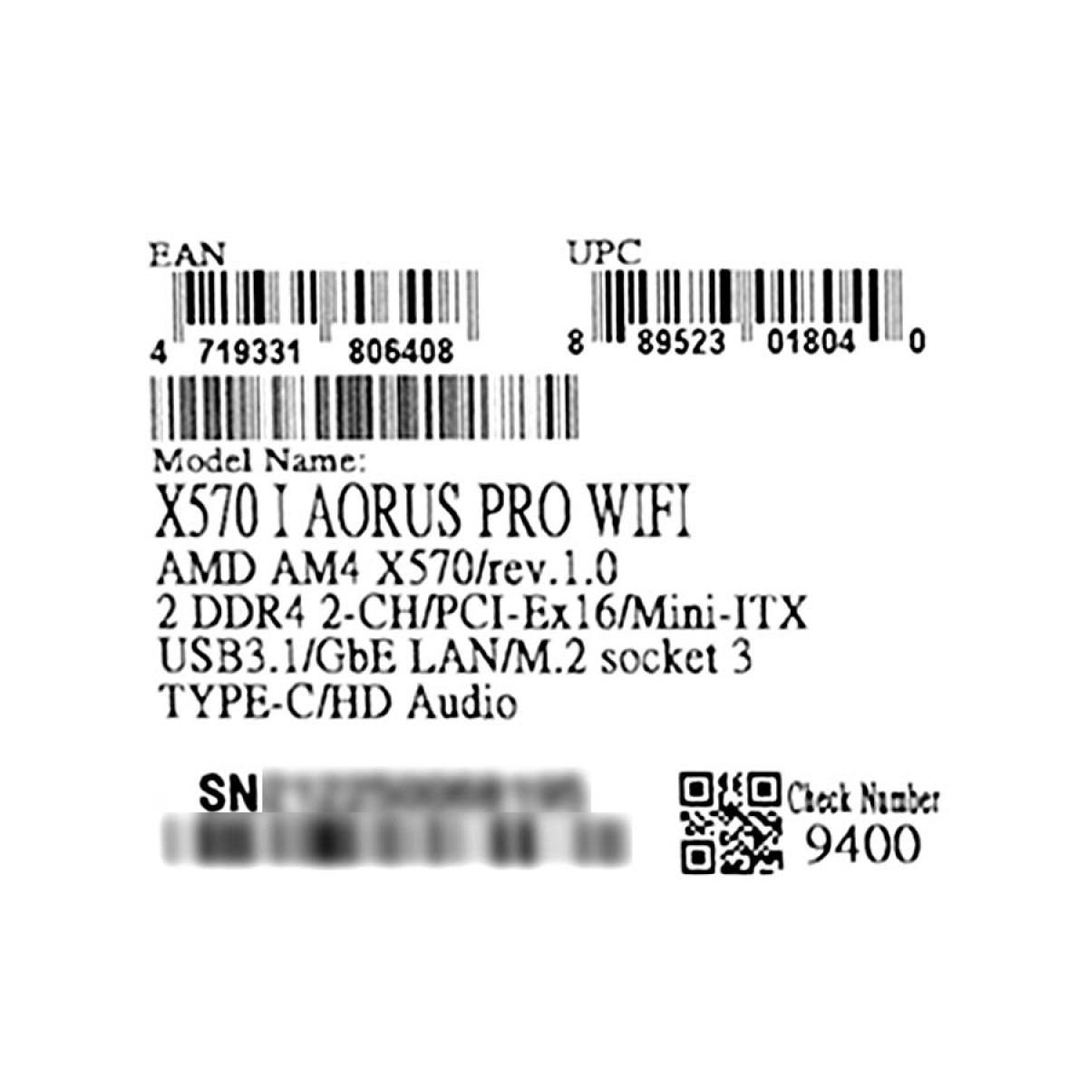 Placa Mãe Gigabyte X570 I Aorus Pro Wifi, Chipset X570, AMD AM4, mITX, DDR4