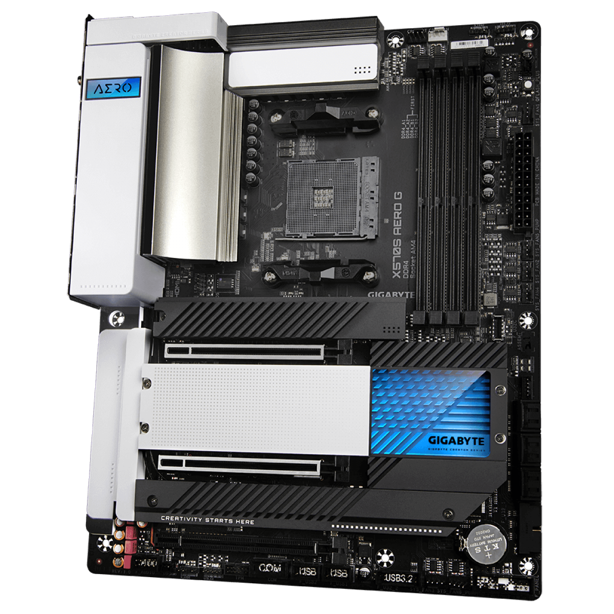 GIGABYTE X570S AERO G マザーボード Placa Mãe Gigabyte X570S Aero G, Chipset X570, AMD AM4, ATX, DDR4