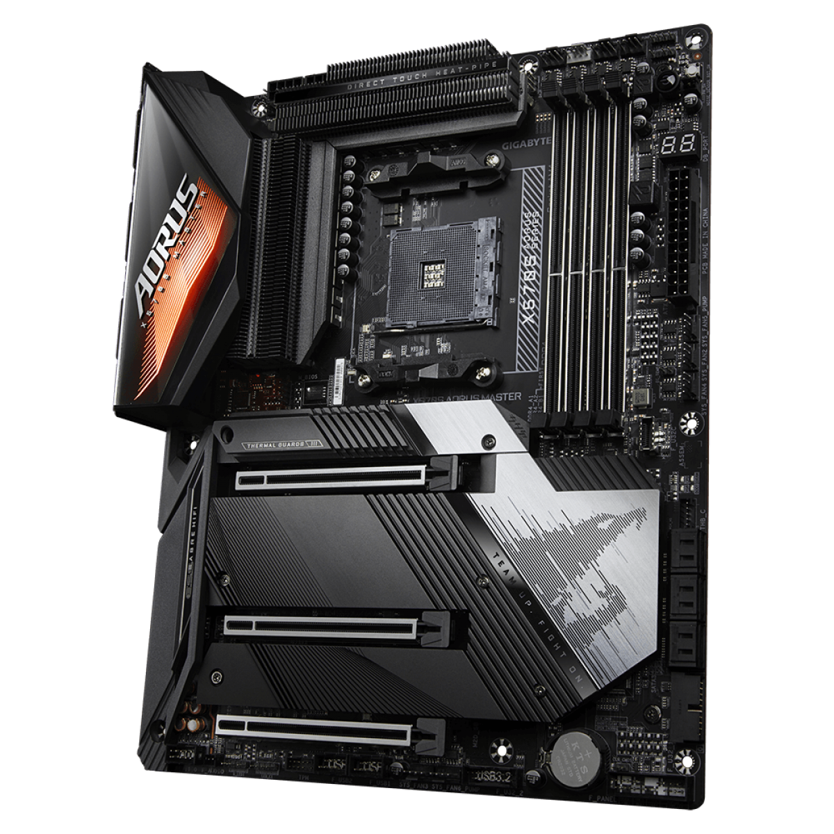 Placa Mãe Gigabyte X570S Aorus Master, Chipset X570, AMD AM4, ATX, DDR4