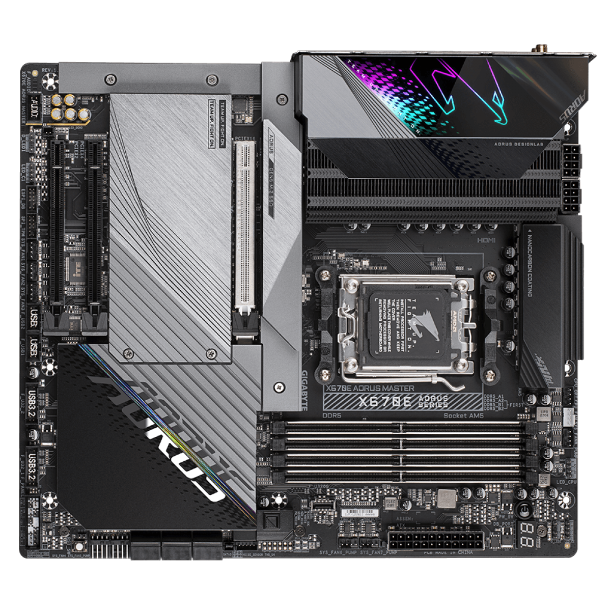 Placa Mãe Gigabyte X670E Aorus Master, Wifi, Chipset X670, AMD AM5, E-ATX, DDR5