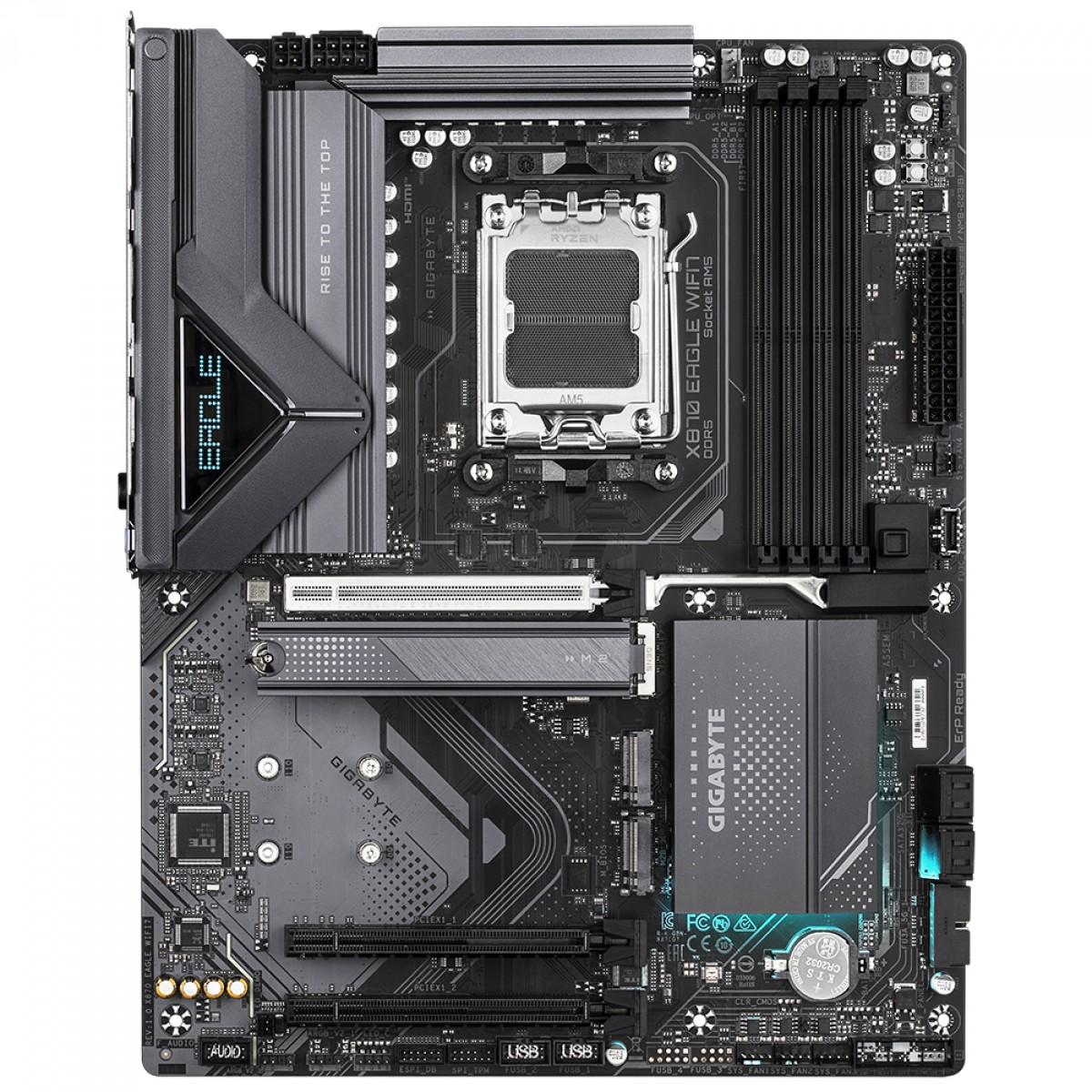 Placa Mãe Gigabyte X870 EAGLE WiFi7, Chipset X870, AMD AM5, ATX, DDR5