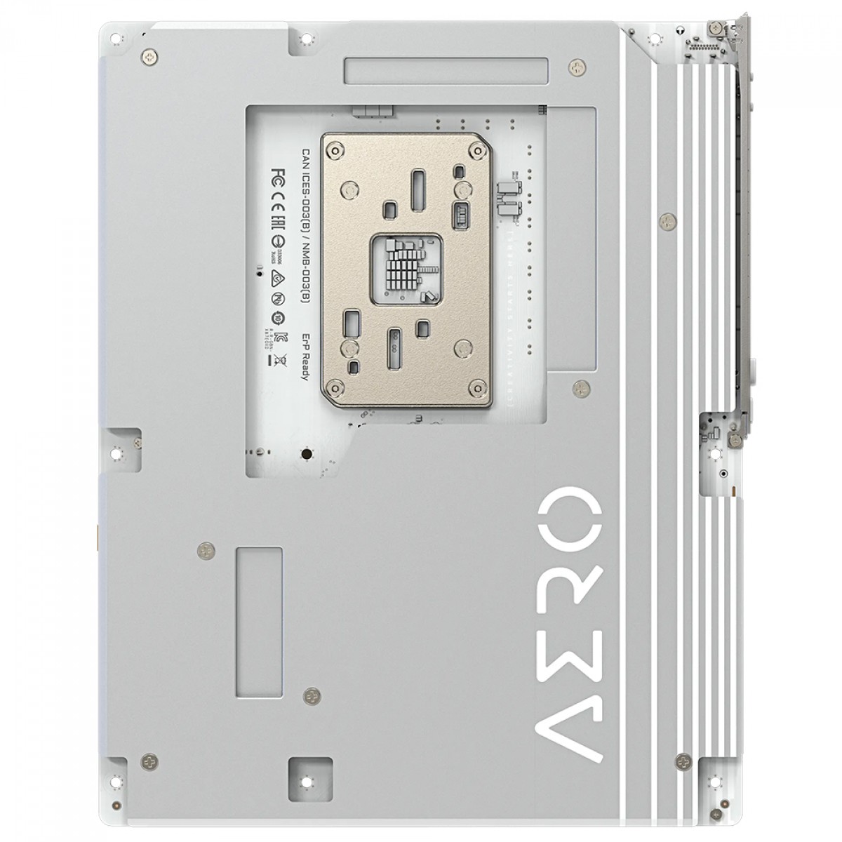 Placa Mãe Gigabyte X870E AERO X3D WOOD, Chipset X870E, AMD AM5, ATX, WiFi 7, DDR5, Branco