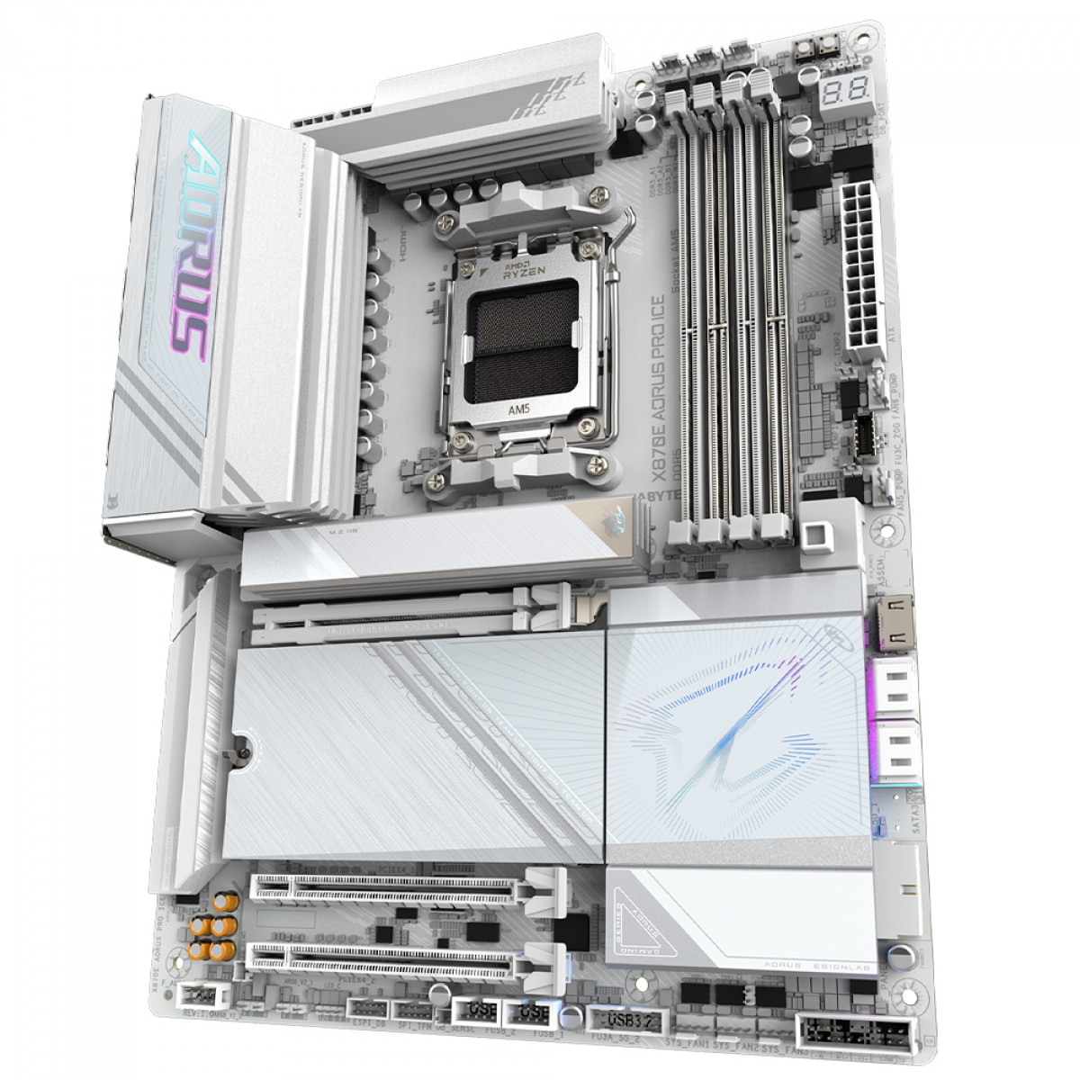 Placa Mãe Gigabyte X870E Aorus Pro Ice DDR5 AM5 | Terabyte