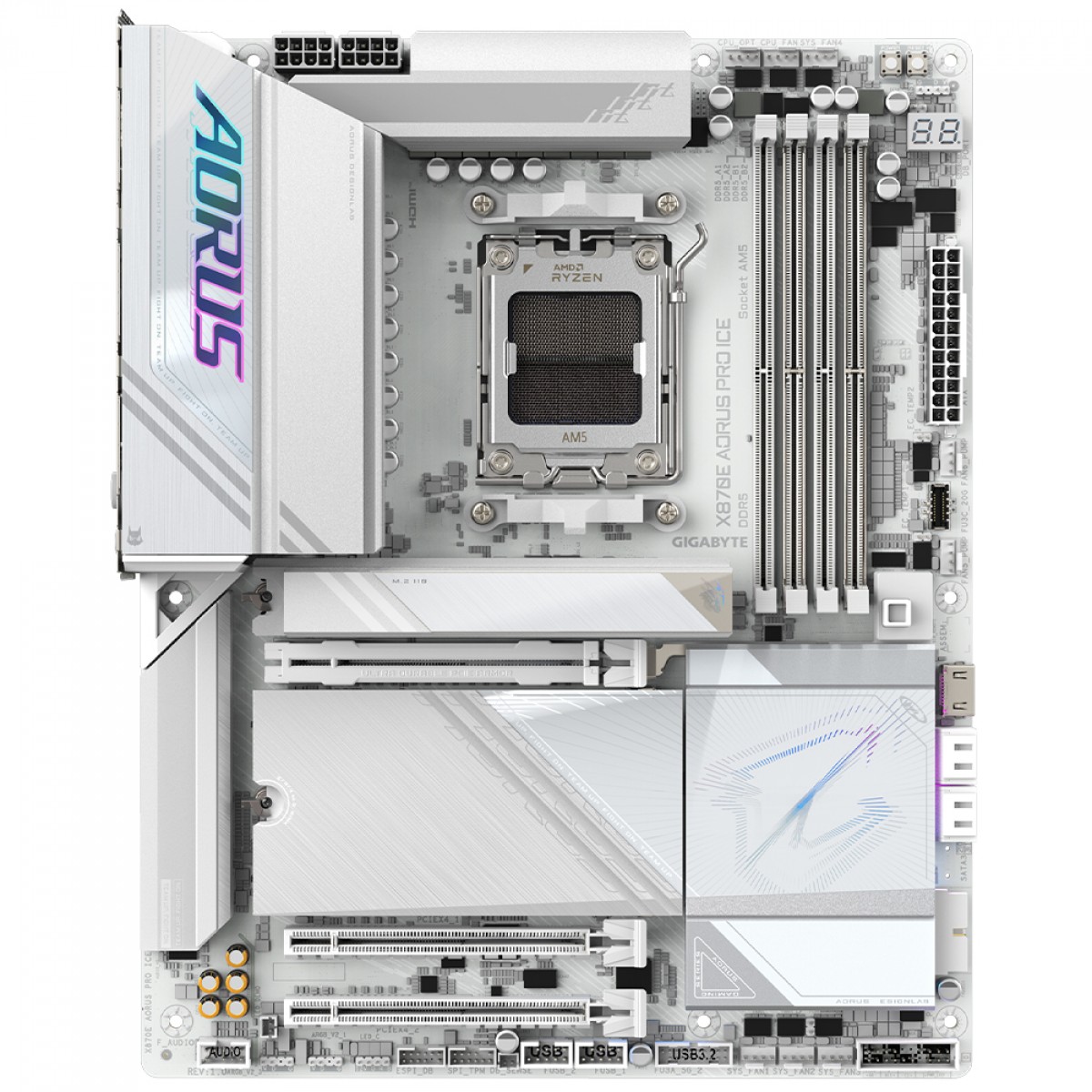 Placa Mãe Gigabyte X870E Aorus Pro Ice DDR5 AM5 | Terabyte