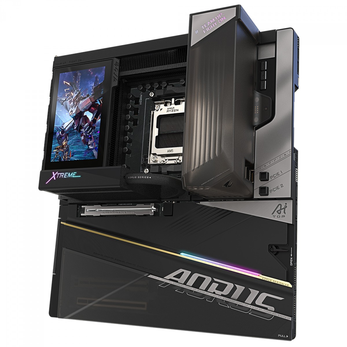 Placa Mãe Gigabyte X870E AORUS Xtreme X3D AI TOP, Chipset X870E, AMD AM5, EATX, WiFi, DDR5