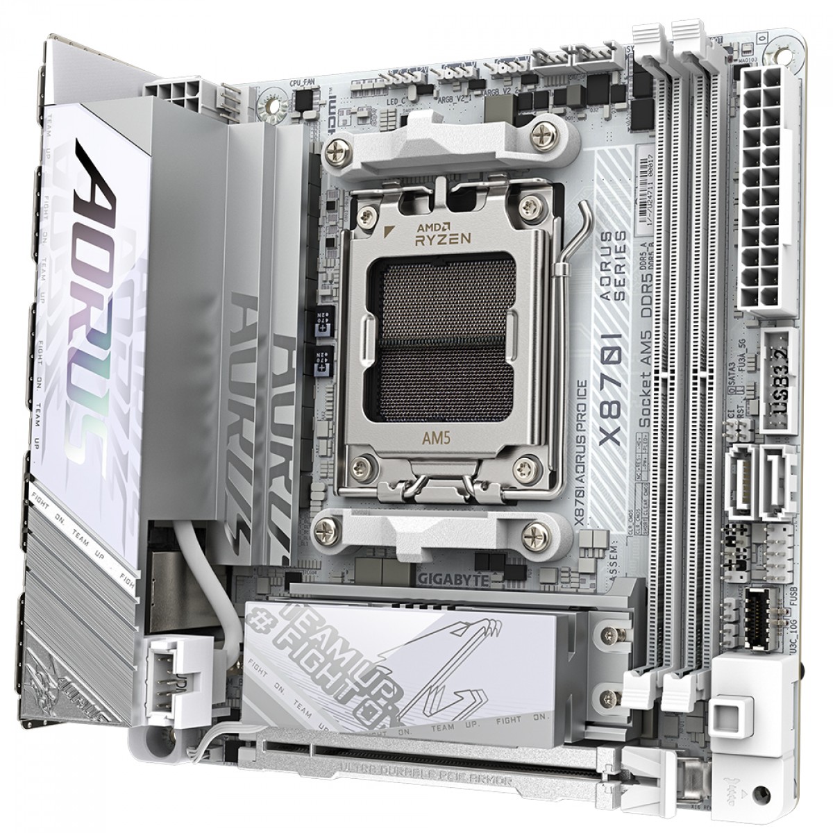 Gigabyte X870I AORUS PRO ICE Mainboard - Unterstützt AMD Ryzen 9000er Serie Cpu Mainboard C1923811898