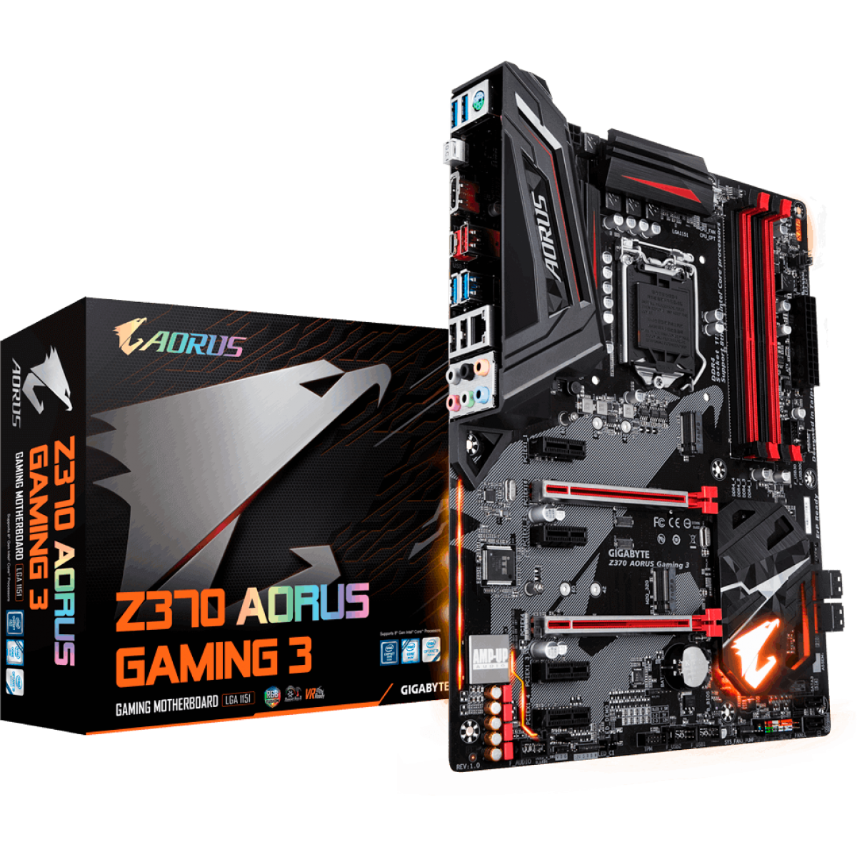 Placa Mãe Gigabyte Z370 Aorus Gaming 3, Chipset Z370, Intel LGA 1151, ATX, DDR4