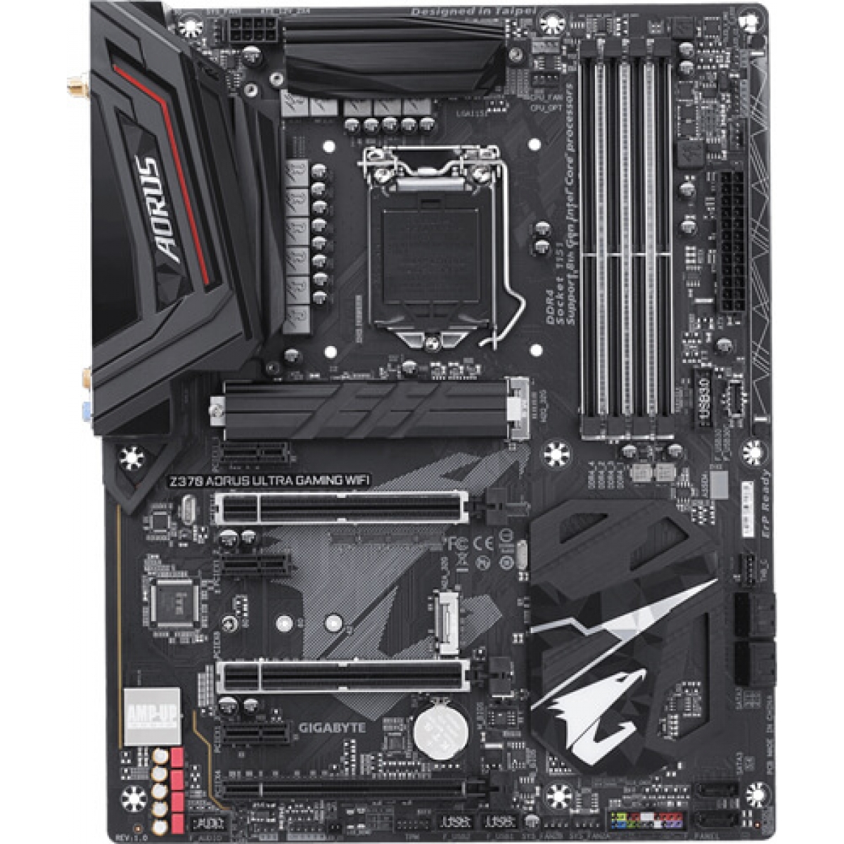 Placa Mãe Gigabyte Z370 Aorus Ultra Gaming WIFI, Chipset Z370, Intel LGA 1151, ATX, DDR4