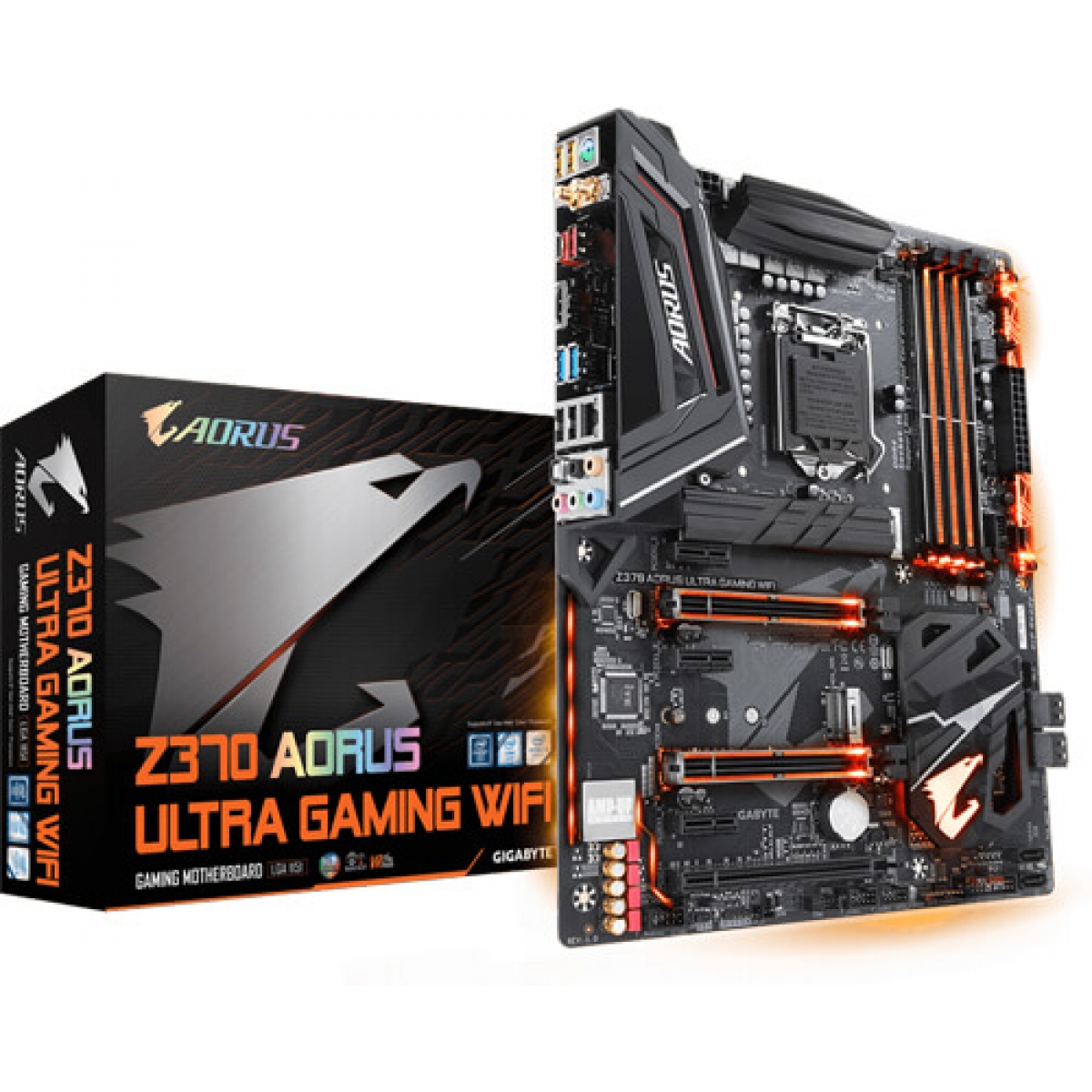 Placa Mãe Gigabyte Z370 Aorus Ultra Gaming WIFI, Chipset Z370, Intel LGA 1151, ATX, DDR4