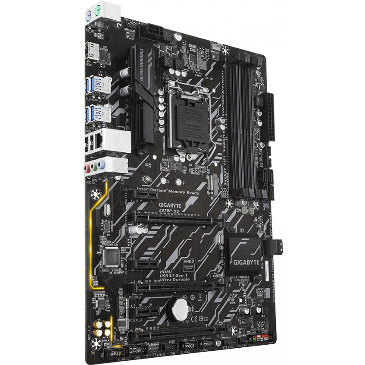 Placa Mãe Gigabyte Z370P D3, Chipset Z370, Intel LGA 1151, ATX, DDR4
