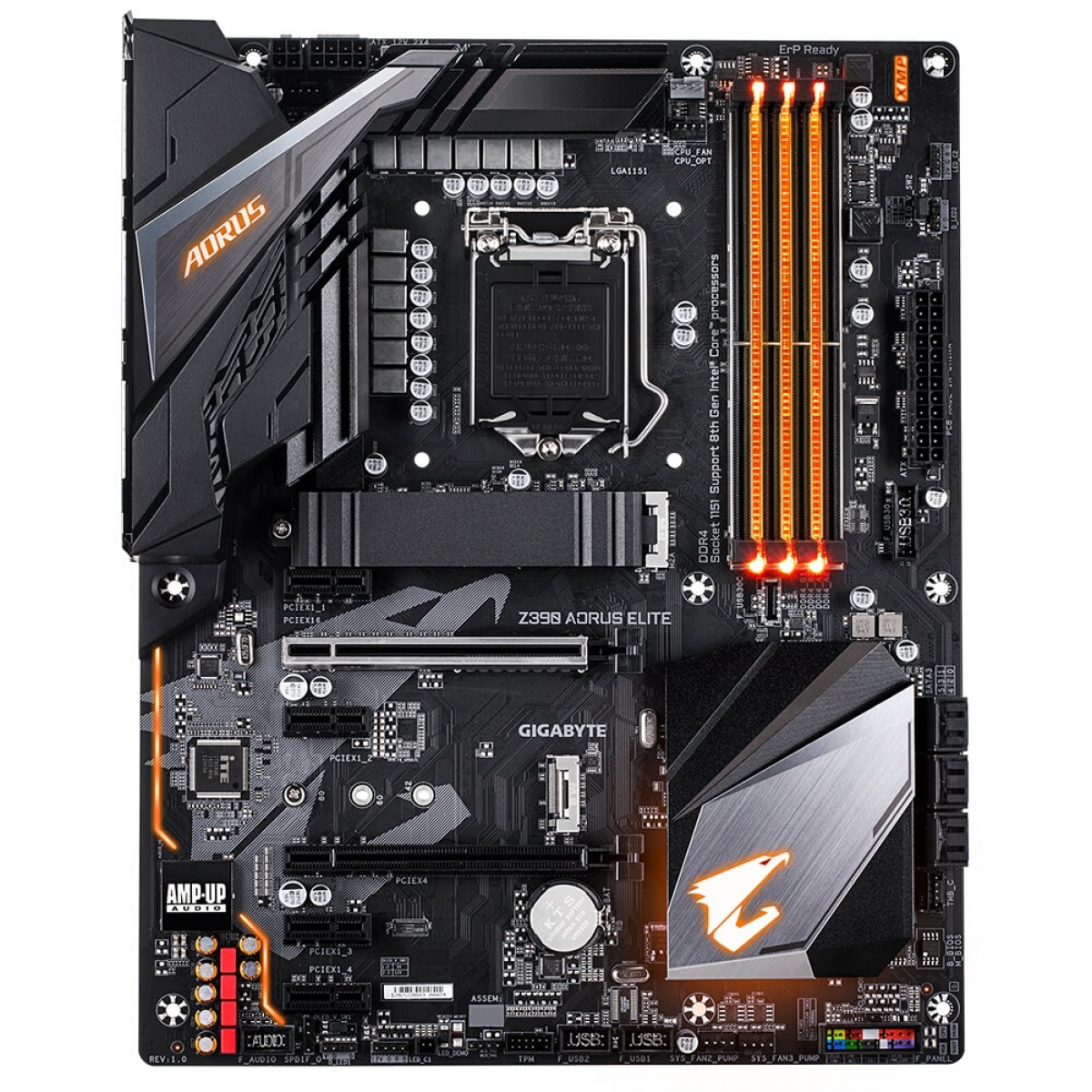 Placa Mãe Gigabyte Z390 Aorus Elite, Chipset Z390, Intel LGA 1151, ATX, DDR4