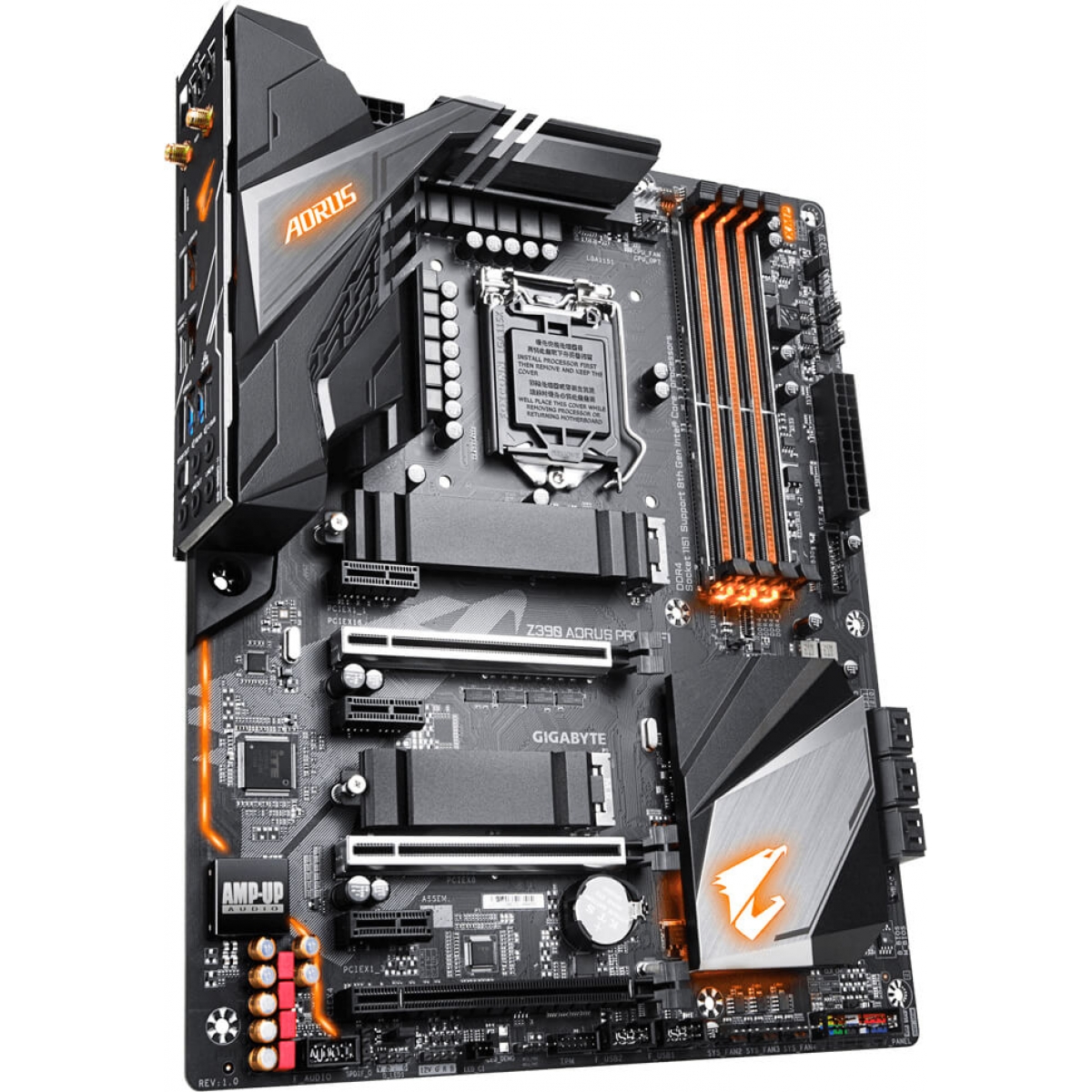 Placa Mãe Gigabyte Z390 Aorus PRO WIFI, Chipset Z390, Intel LGA 1151, ATX, DDR4