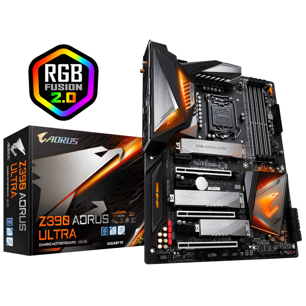 Placa Mãe Gigabyte Z390 Aorus Ultra, Chipset Z390, Intel LGA 1151, ATX