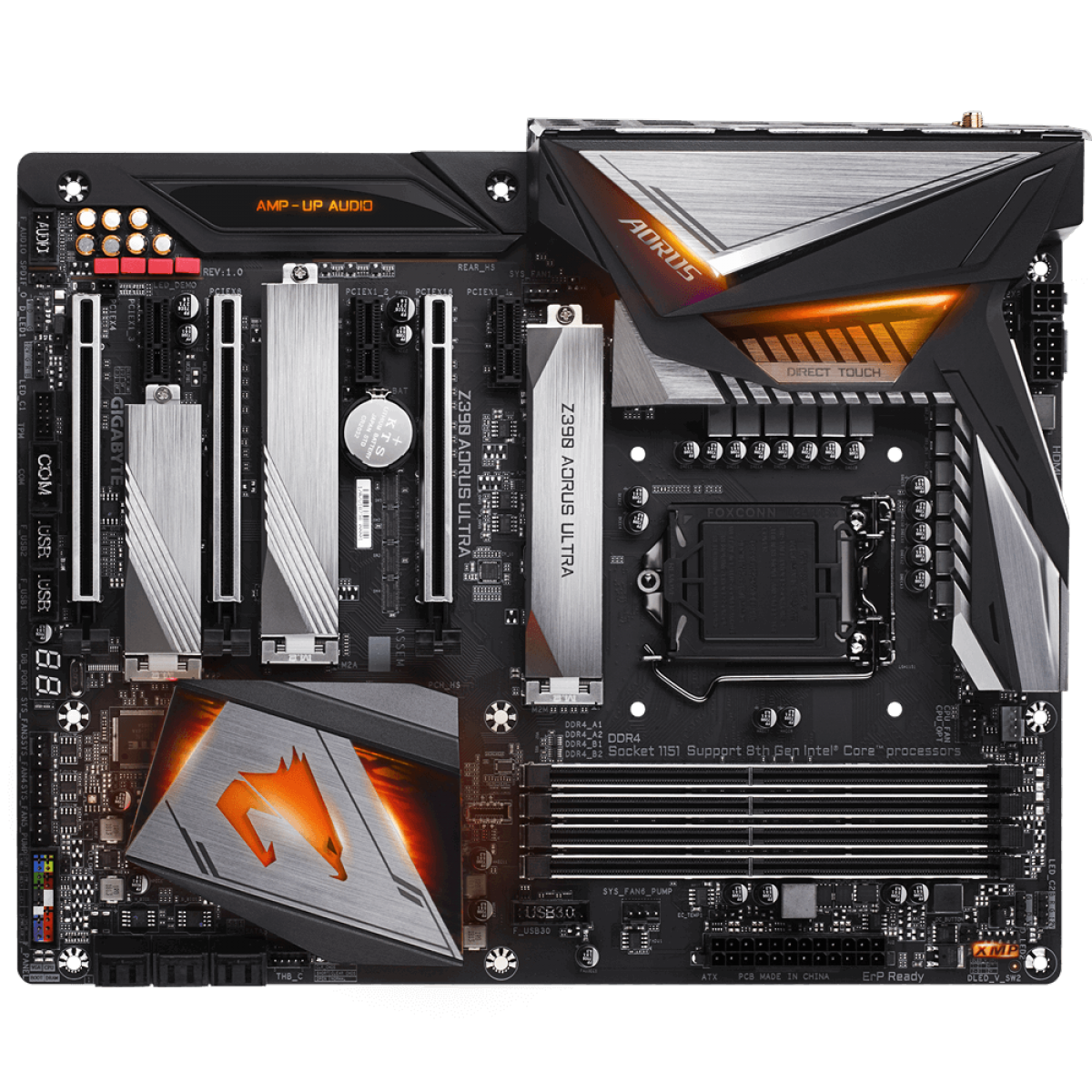 thumbnail image 2 of Used Gigabyte Z390 Designare Intel LGA 1151 ATX Motherboard – DDR4, 4 Memory Slots 2 of 4