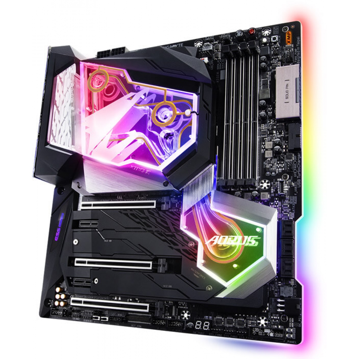 Placa Mãe Gigabyte Z390 Aorus Xtreme Waterforce, Chipset Z390, Intel LGA 1151, E-ATX, DDR4