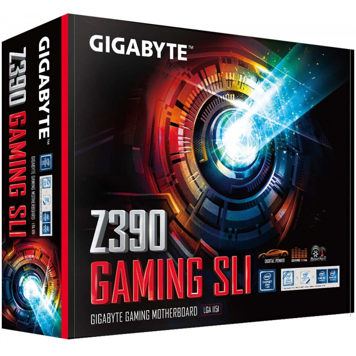 Placa Mãe Gigabyte Z390 GAMING SLI, Chipset Z390, Intel LGA 1151, ATX, DDR4