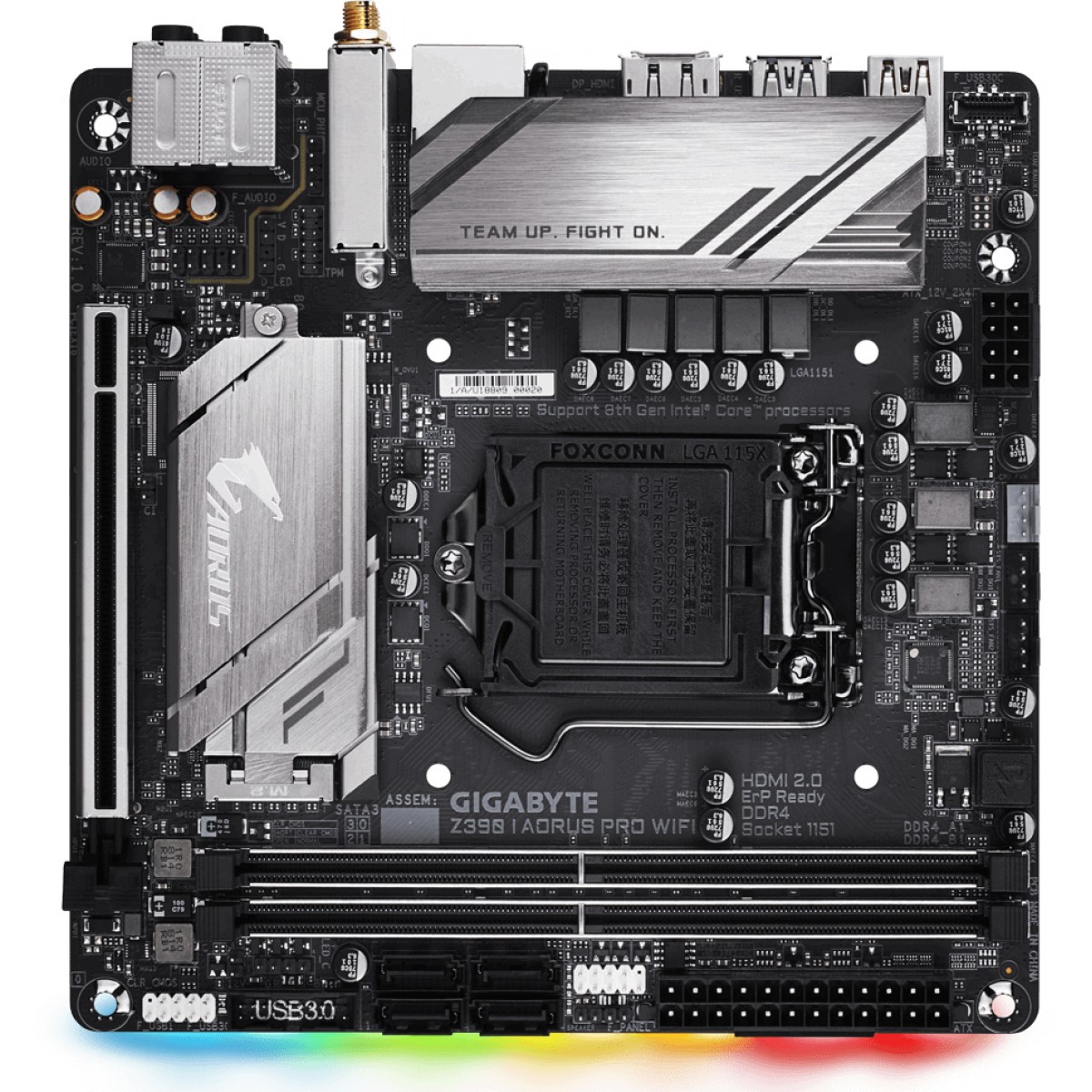 Placa Mãe Gigabyte Z390 I Aorus Pro Wifi, Chipset Z390, Intel LGA 1151, m-ITX, DDR4