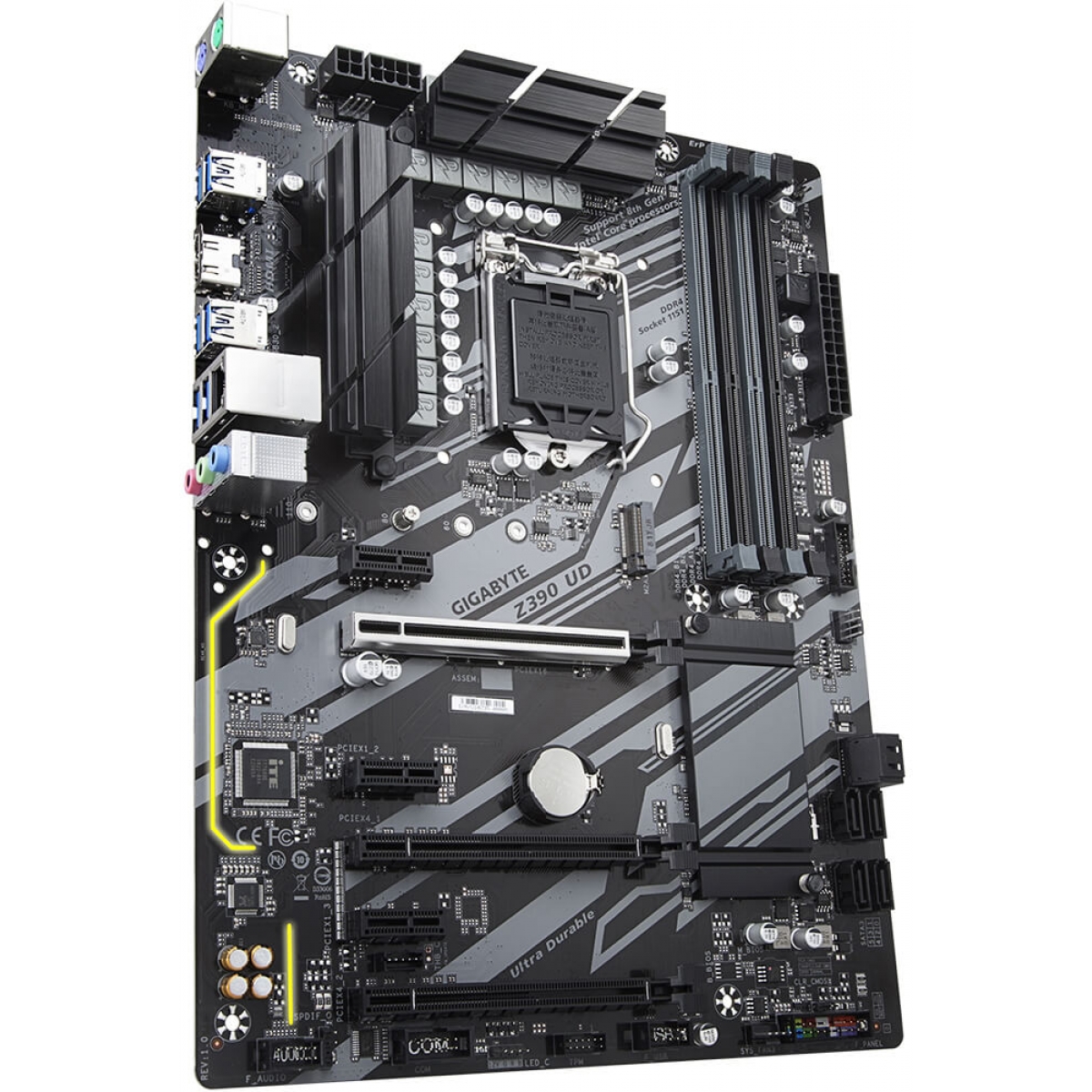 Placa Mãe Gigabyte Z390 UD, Chipset Z390, Intel LGA 1151, ATX, DDR4
