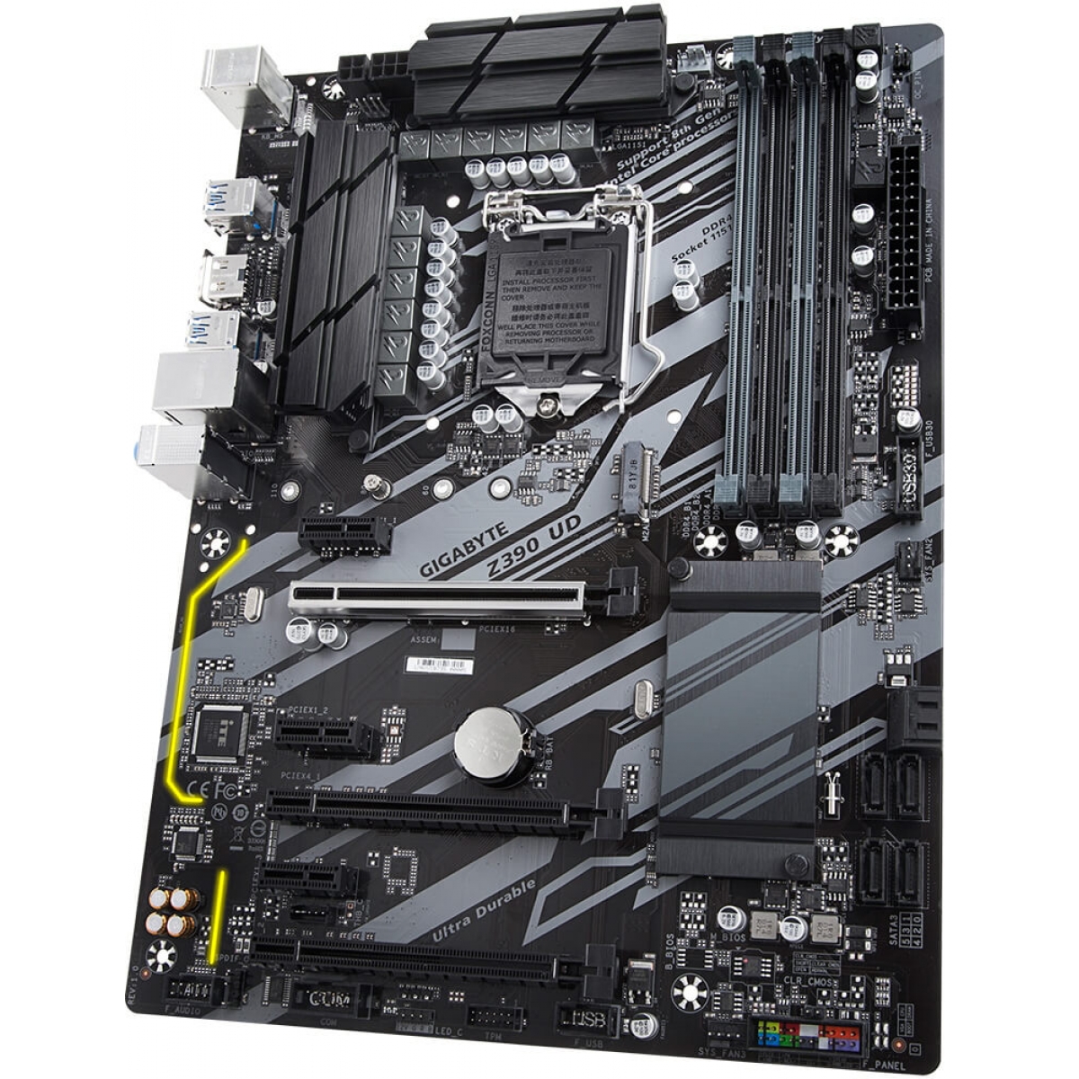 Placa Mãe Gigabyte Z390 UD, Chipset Z390, Intel LGA 1151, ATX, DDR4