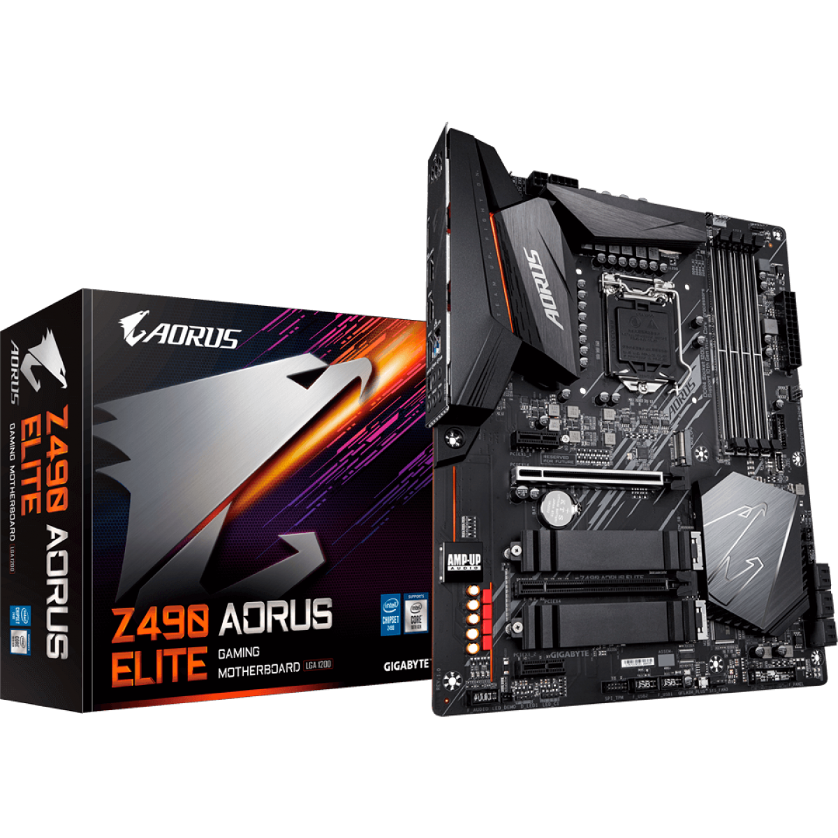Placa Mãe Gigabyte Z490 Aorus Elite, Chipset Z490, Intel LGA 1200, ATX, DDR4