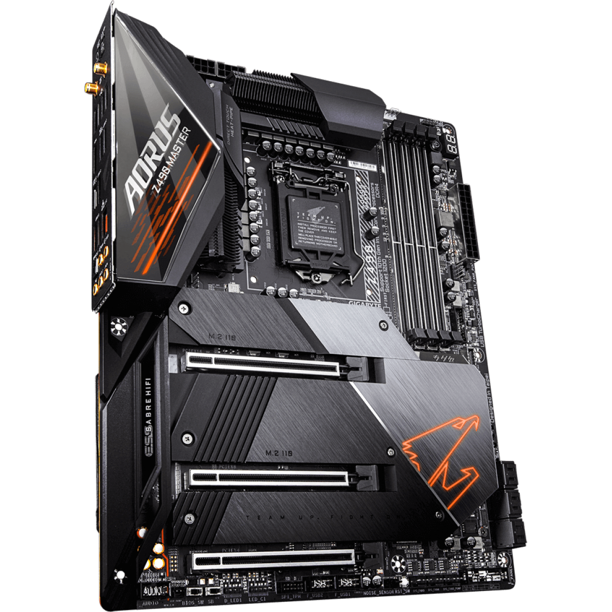 Placa Mãe Gigabyte Z490 Aorus Master, Chipset Z490, Intel LGA 1200, Wi-Fi, ATX, DDR4