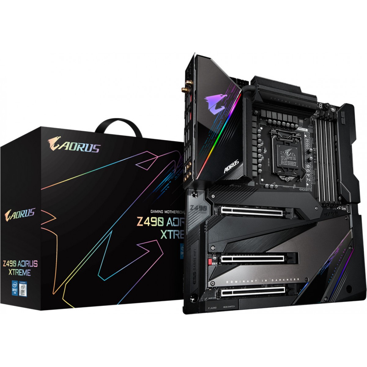 Placa Mãe Gigabyte Z490 Aorus Xtreme, Chipset Z490, Intel LGA 1200, Wi-Fi, E-ATX, DDR4