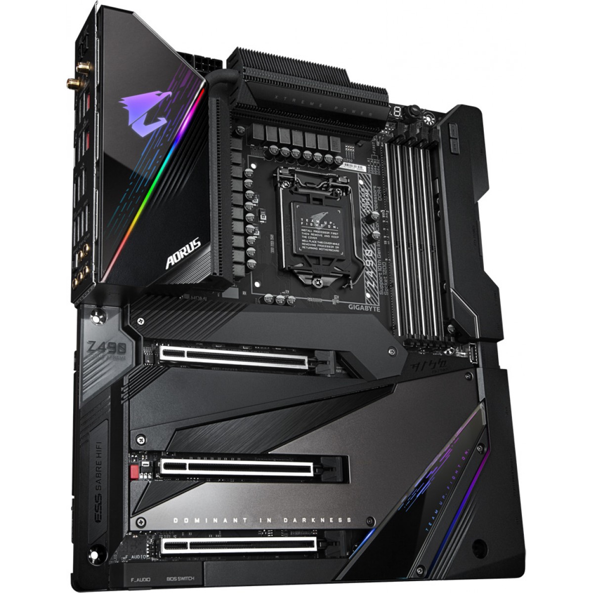 Placa Mãe Gigabyte Z490 Aorus Xtreme, Chipset Z490, Intel LGA 1200, Wi-Fi, E-ATX, DDR4
