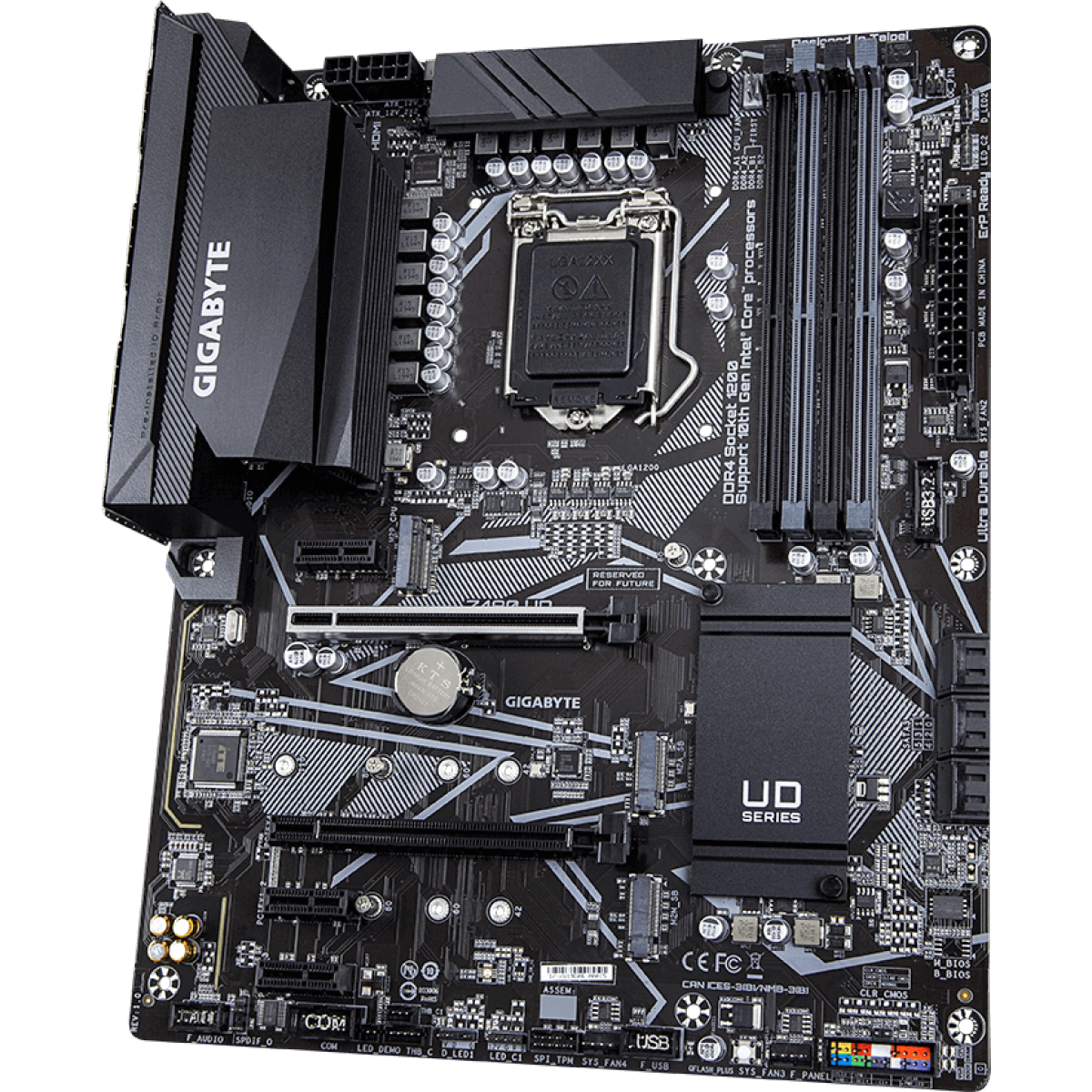 Placa Mãe Gigabyte Z490 UD, Chipset Z490, Intel LGA 1200, ATX, DDR4